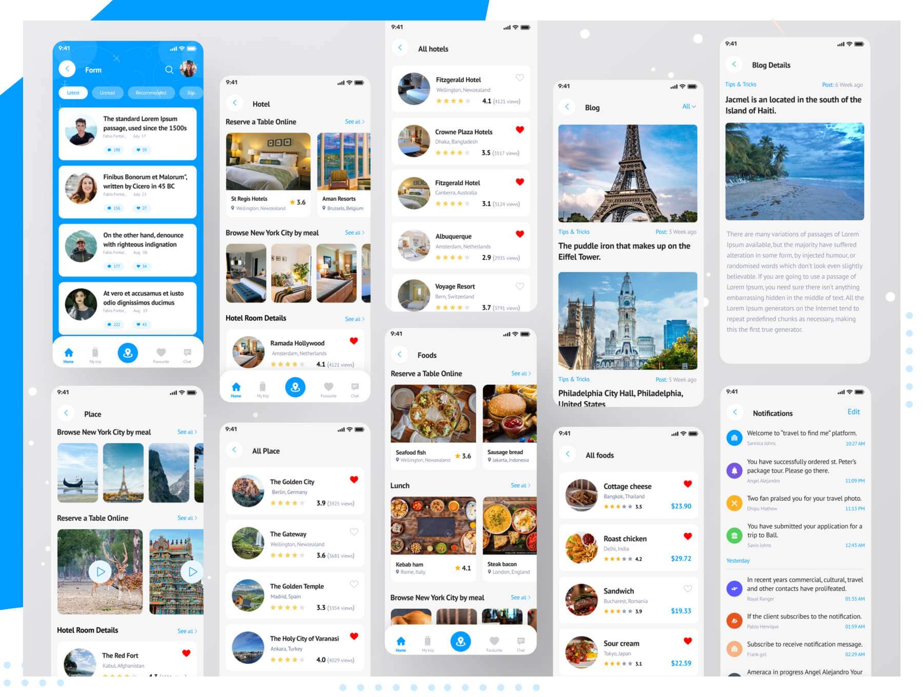 旅游移动端APP Figma UI套件