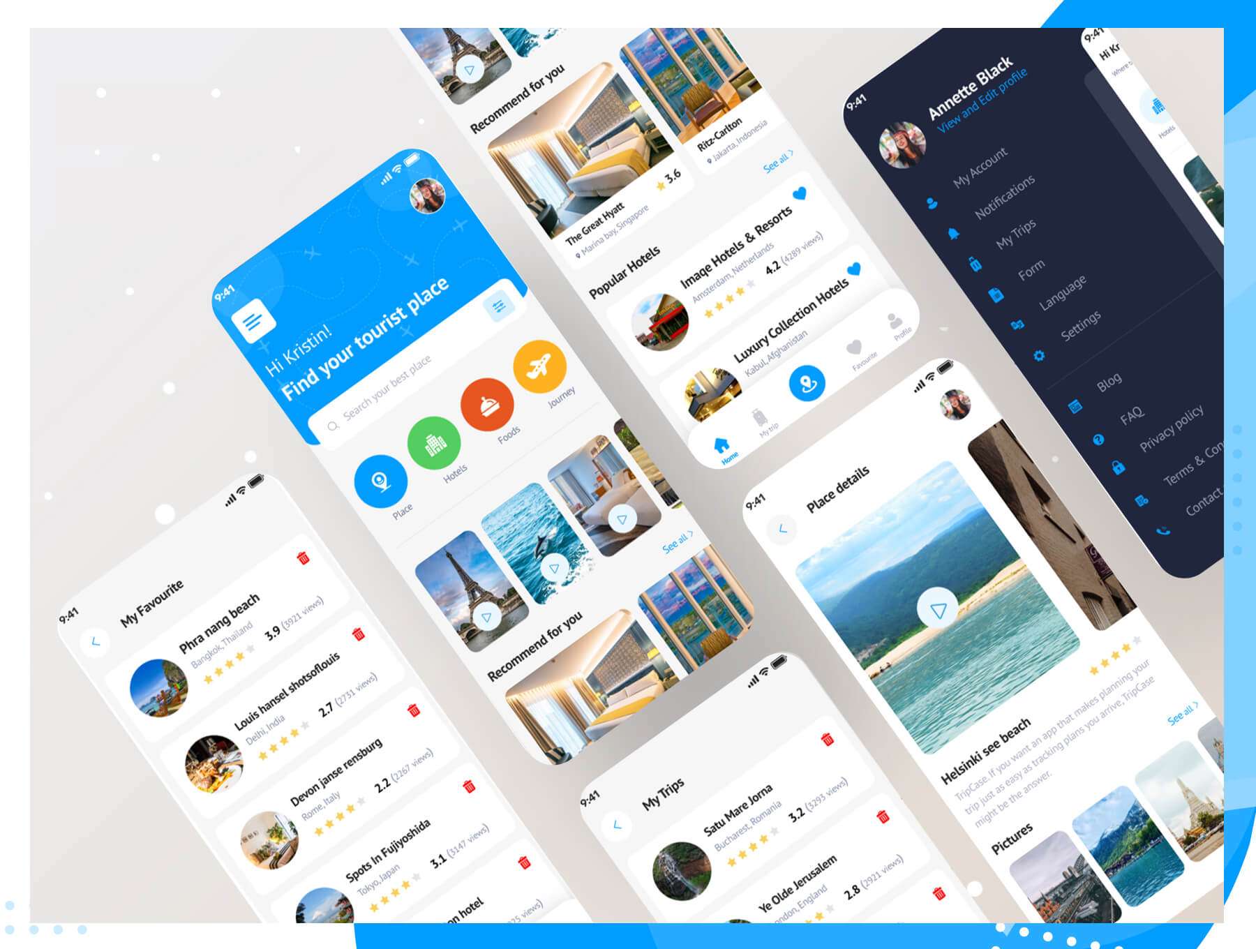 旅游移动端APP Figma UI套件
