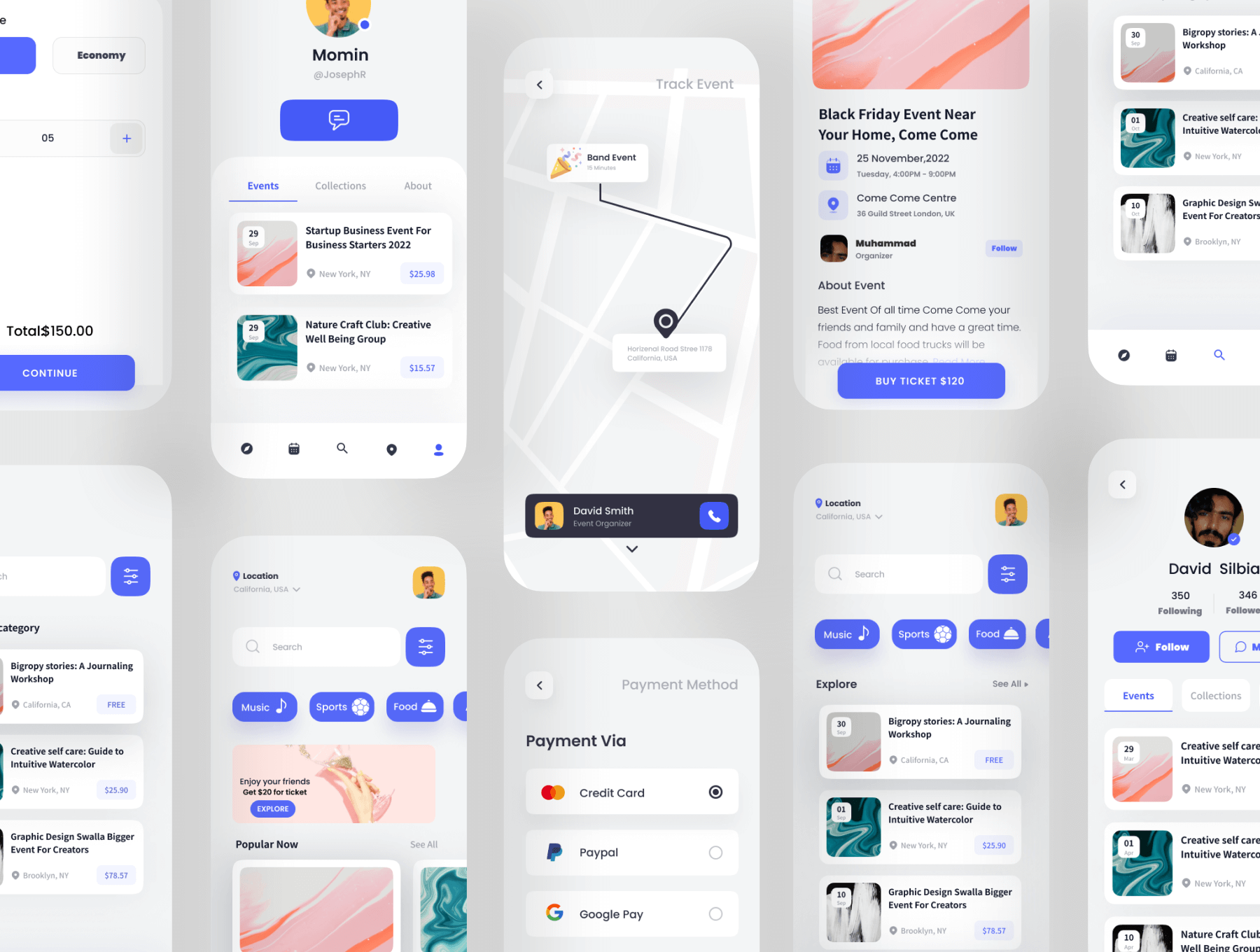 活动预订APP UI Kit设计模版 Figma插图1