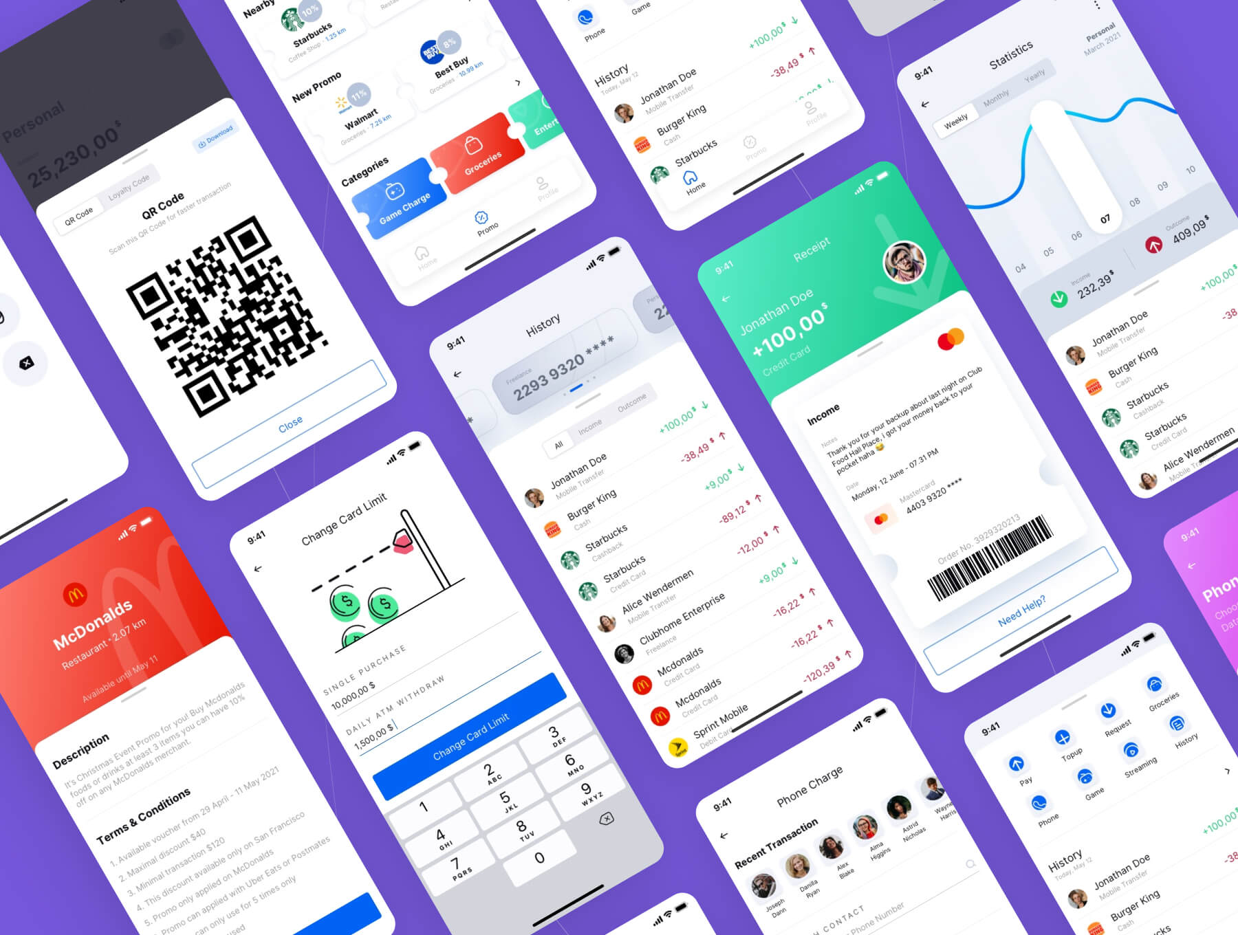 金融数字银行iOS APP UI Kit设计模板插图2