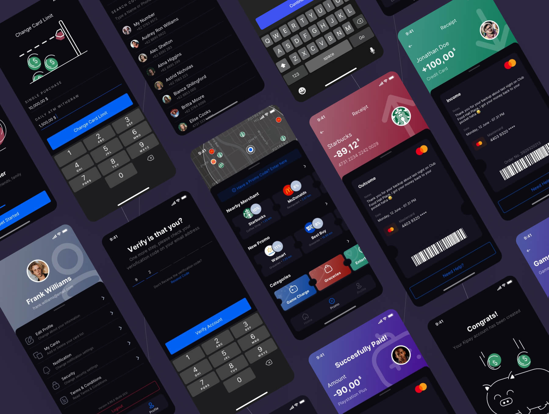 金融数字银行iOS APP UI Kit设计模板插图3