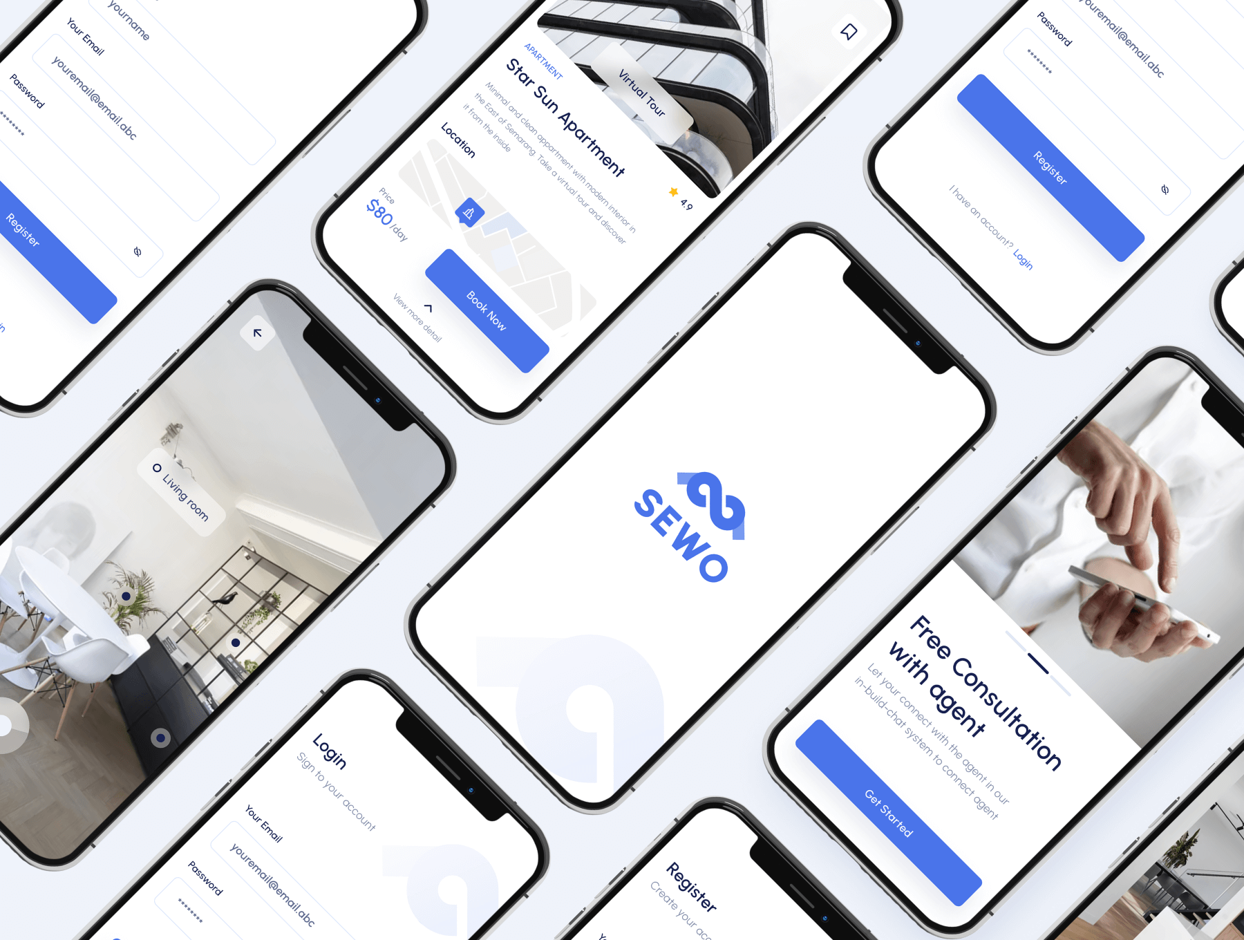 房地产中介平台app应用设计ui kit套件 Figma插图4