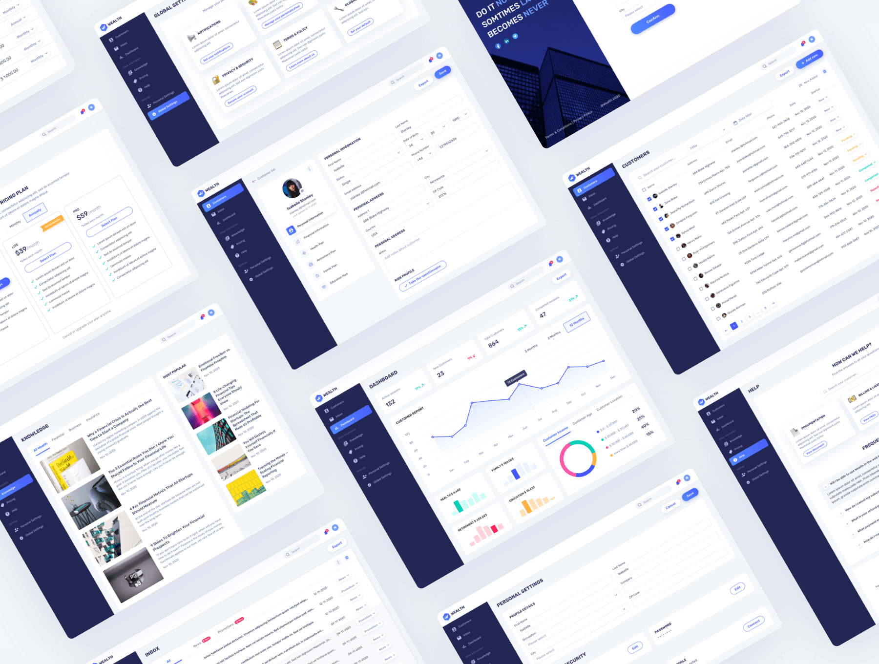 金融 Web UI 素材模版 .Sketch .Lunacy插图2