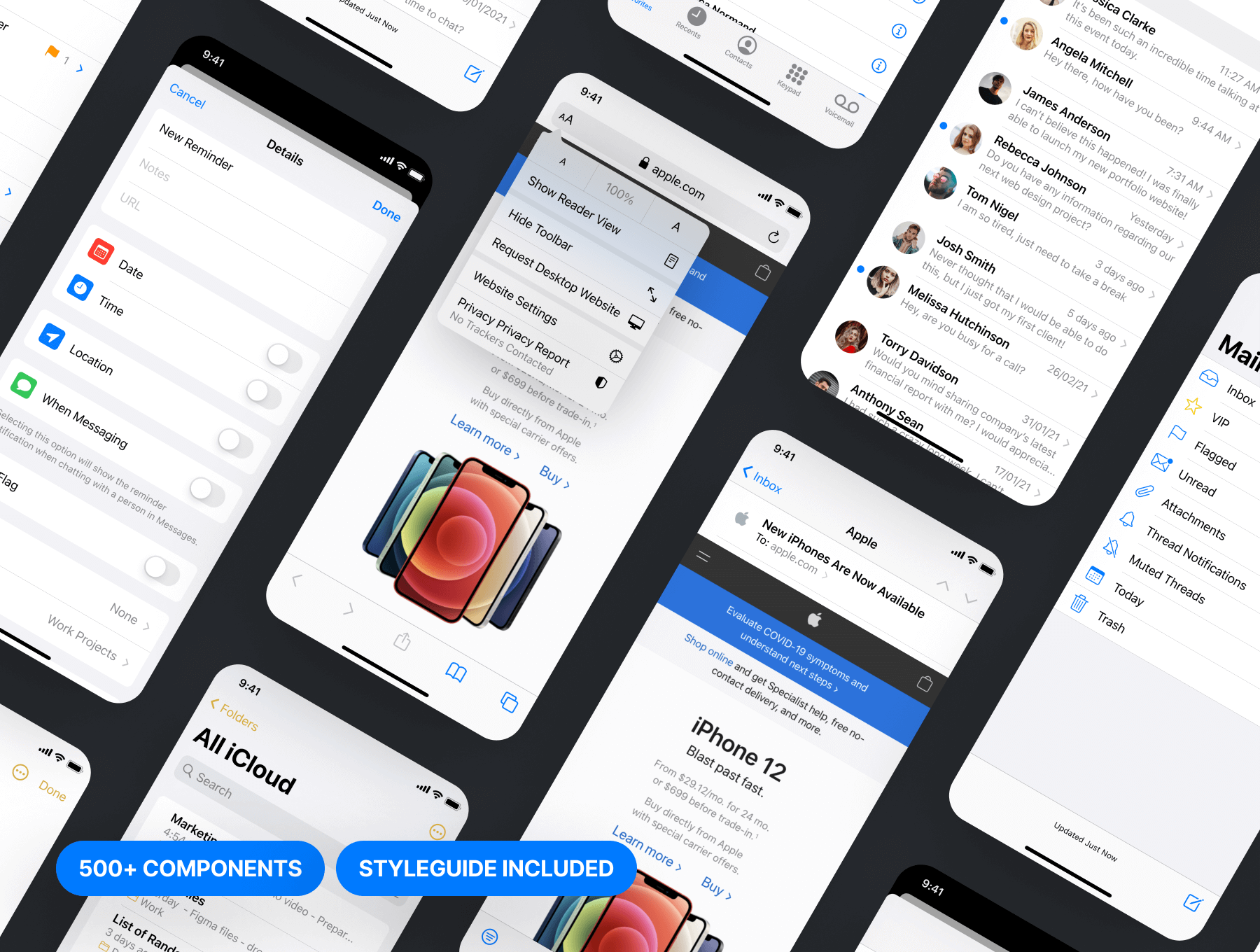 苹果iOS 14 app应用界面设计和组件模板插图3