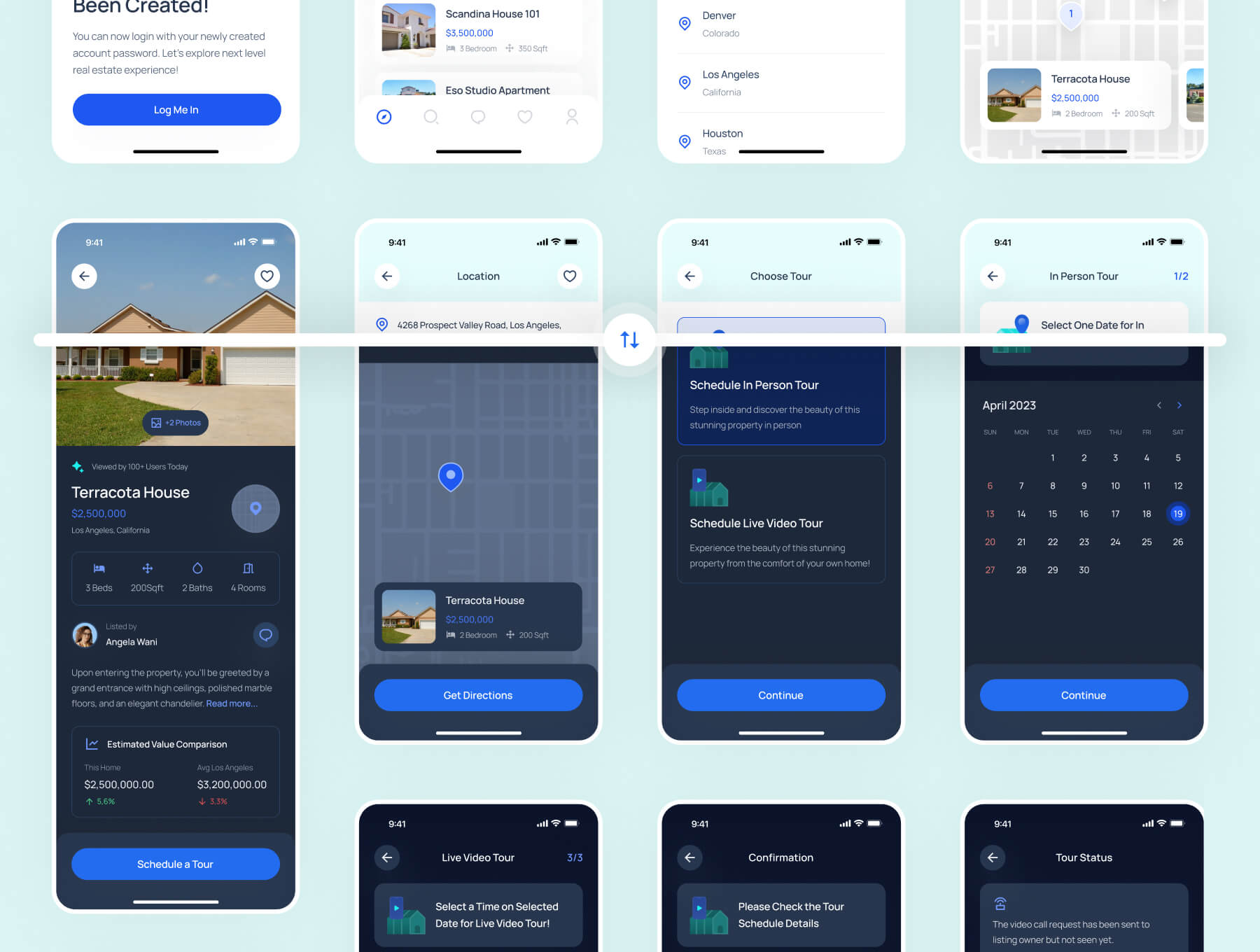 房地产应用程序 UI 套件  Figma 素材资源插图5