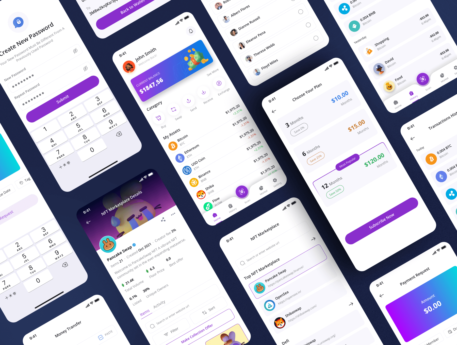 加密钱包app小程序 UI 设计套件 Figma 资源下载插图2