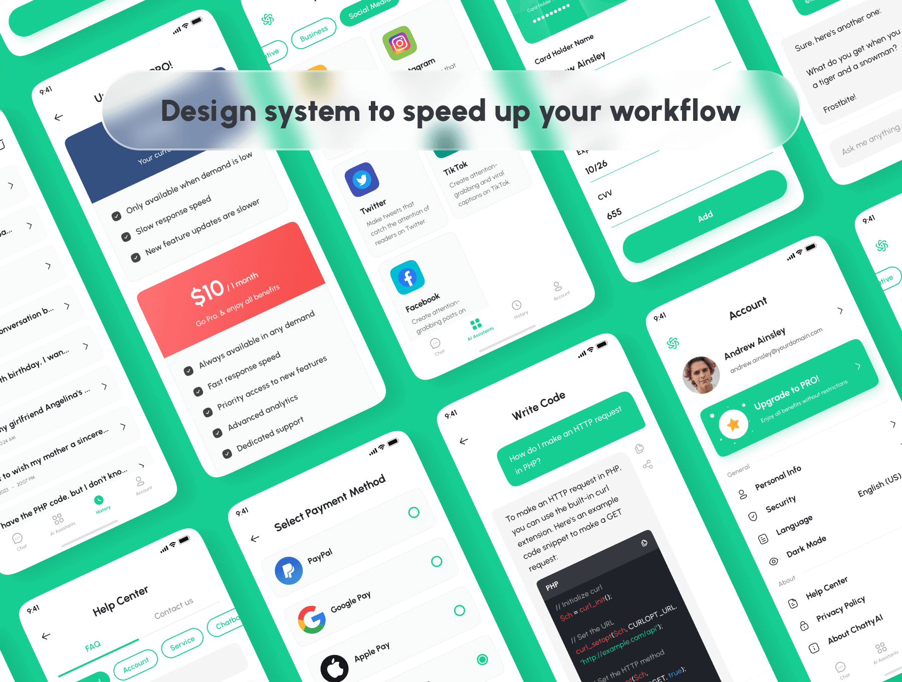 ChattyAI – 人工智能聊天机器人App UI 套件 Figma源文件插图2