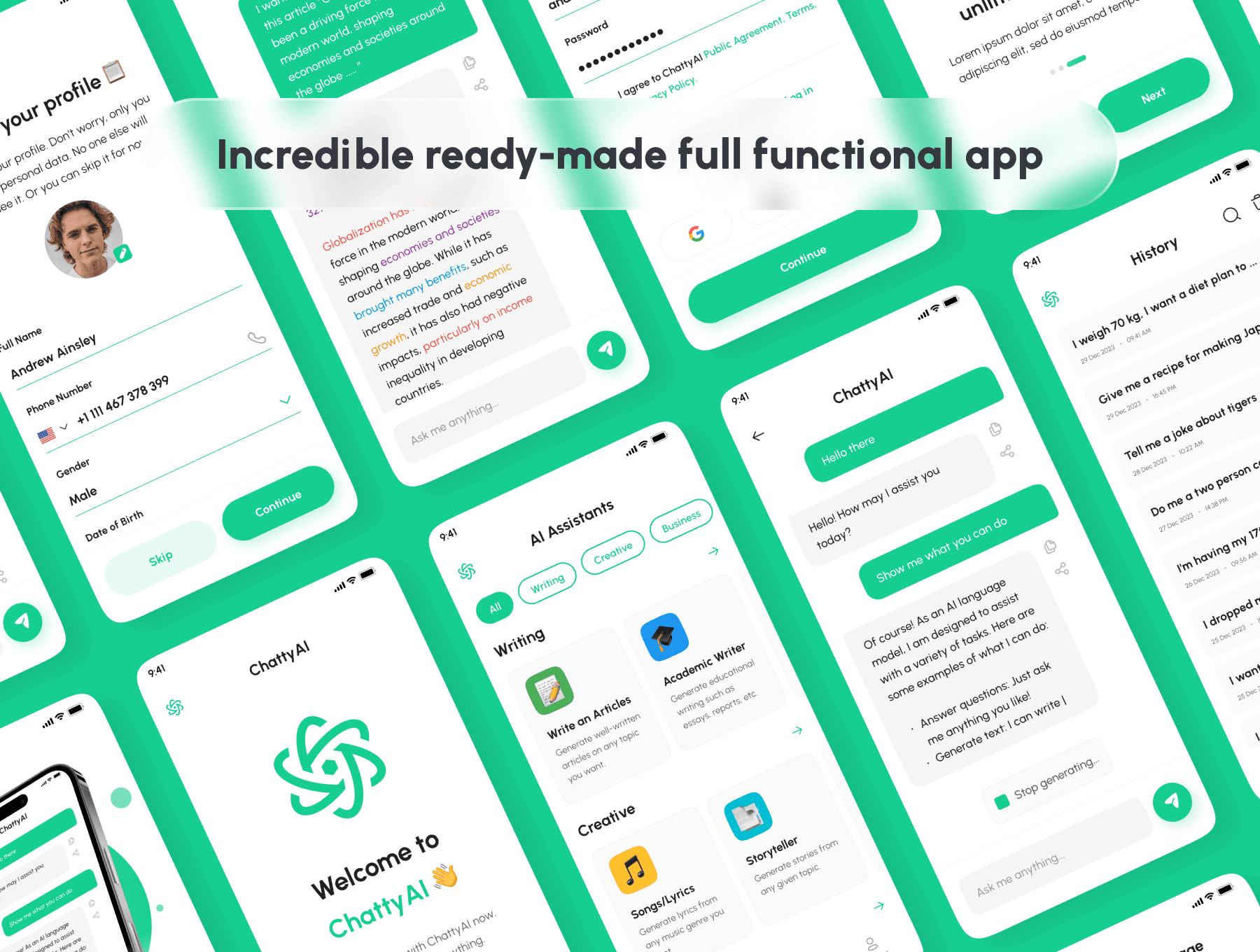 ChattyAI – 人工智能聊天机器人App UI 套件 Figma源文件插图3