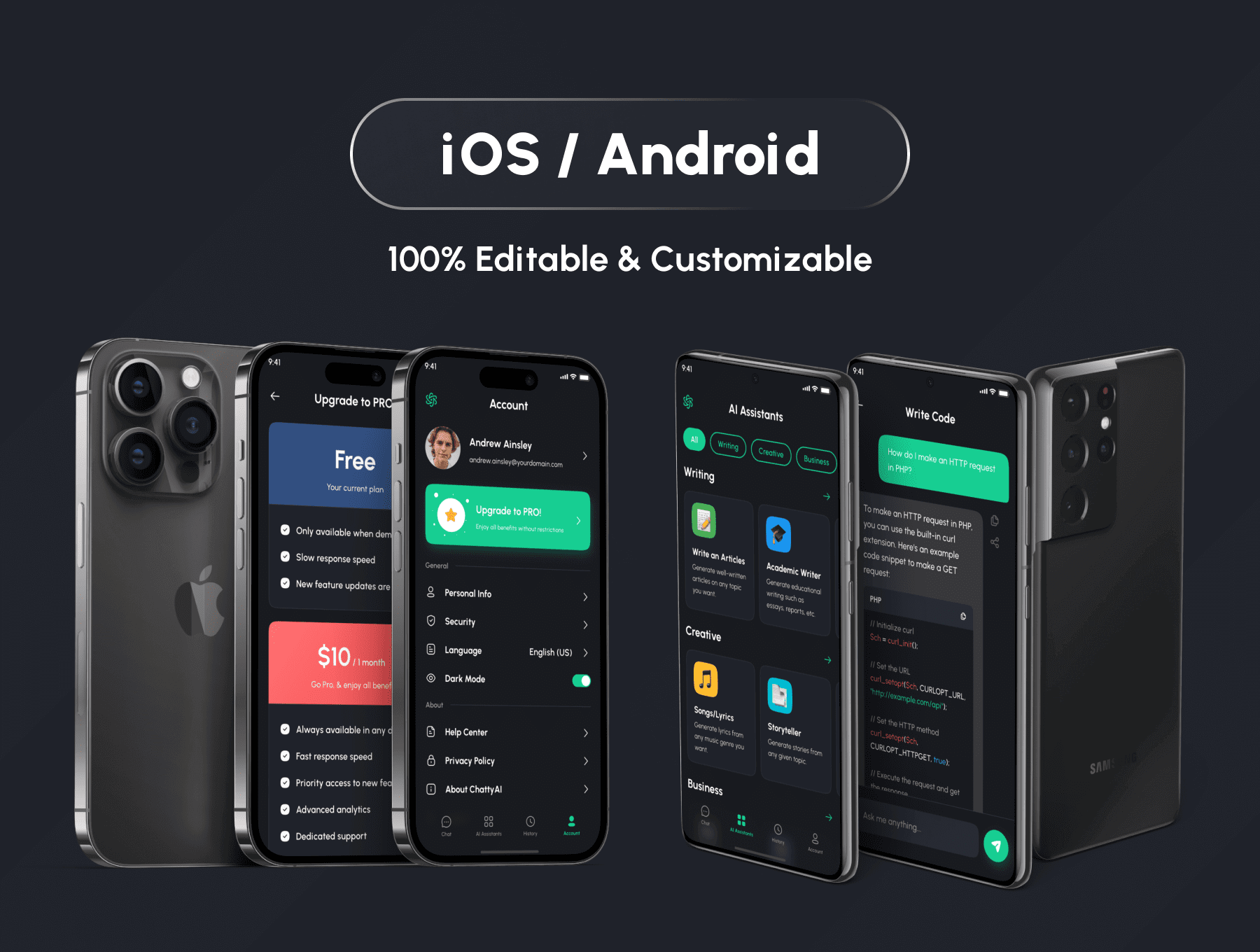 ChattyAI – 人工智能聊天机器人App UI 套件 Figma源文件插图6