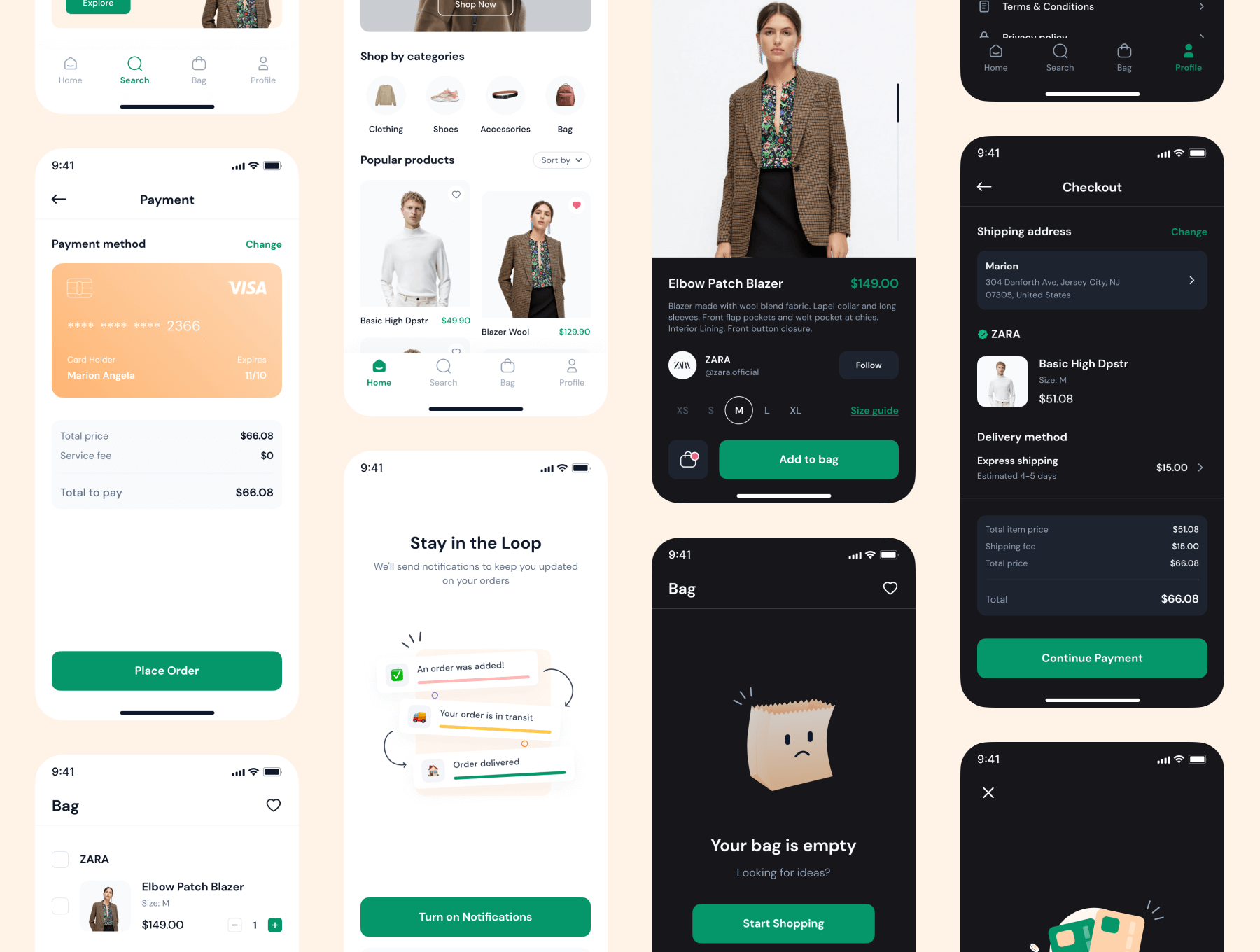 购物App小程序 UI 设计模板套件 Figma源文件素材下载插图1