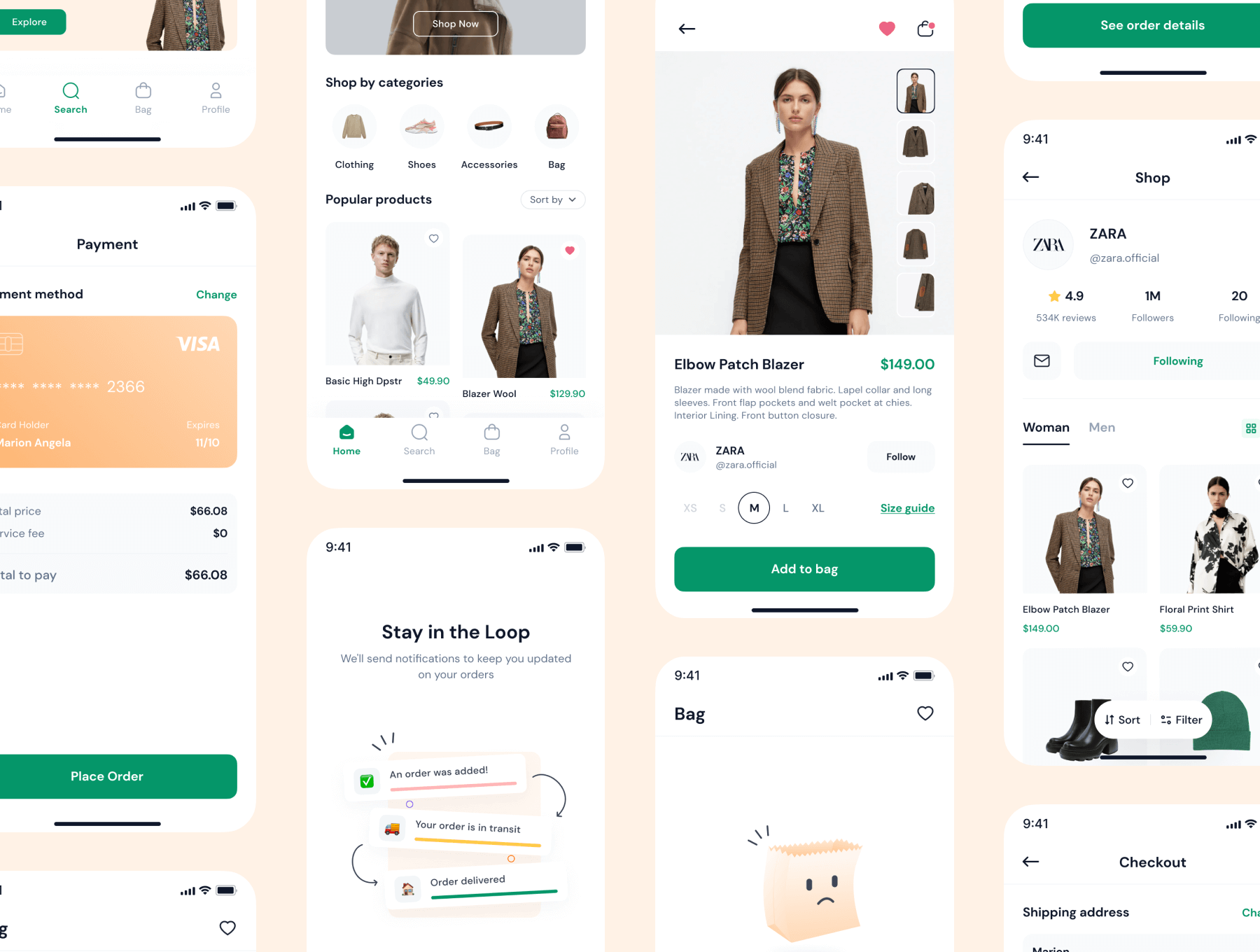 购物App小程序 UI 设计模板套件 Figma源文件素材下载插图3