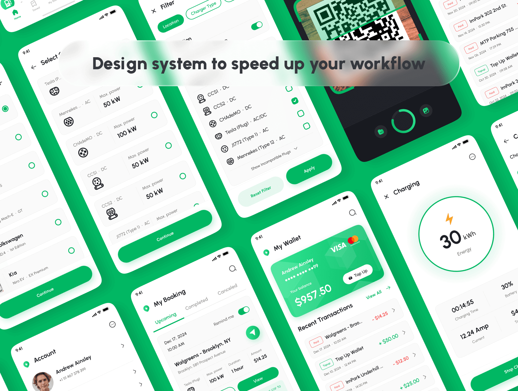 充电桩App小程序 UI 设计模板 Figma源文件插图3