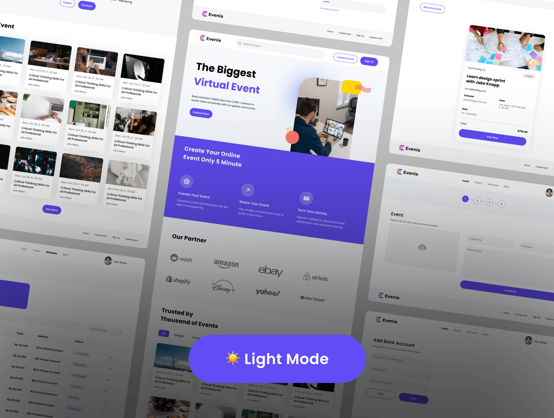 活动组织策划发布平台网页UI设计模板 Figma素材插图2
