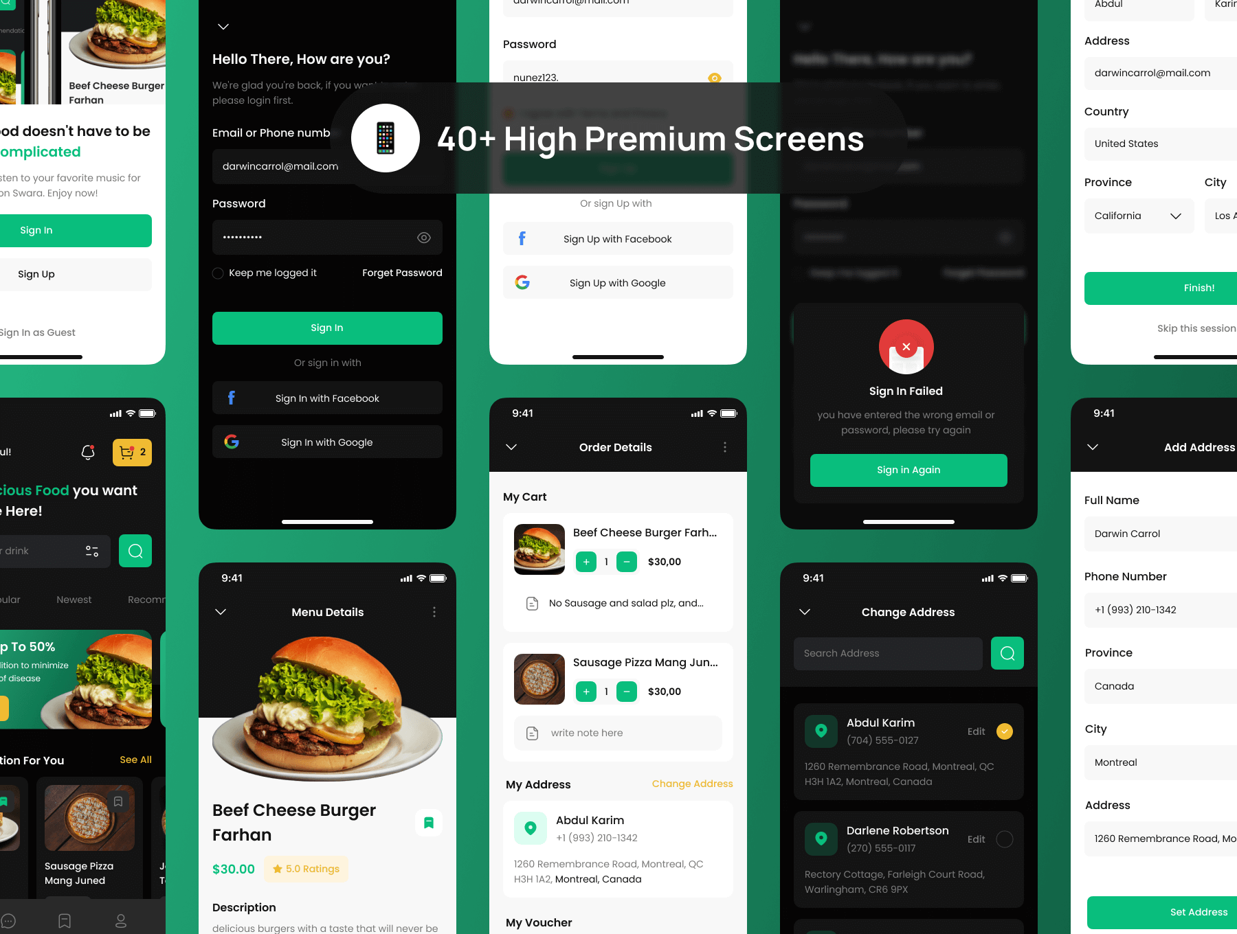 食品订购APP小程序UI设计模版 Figma源文件插图3