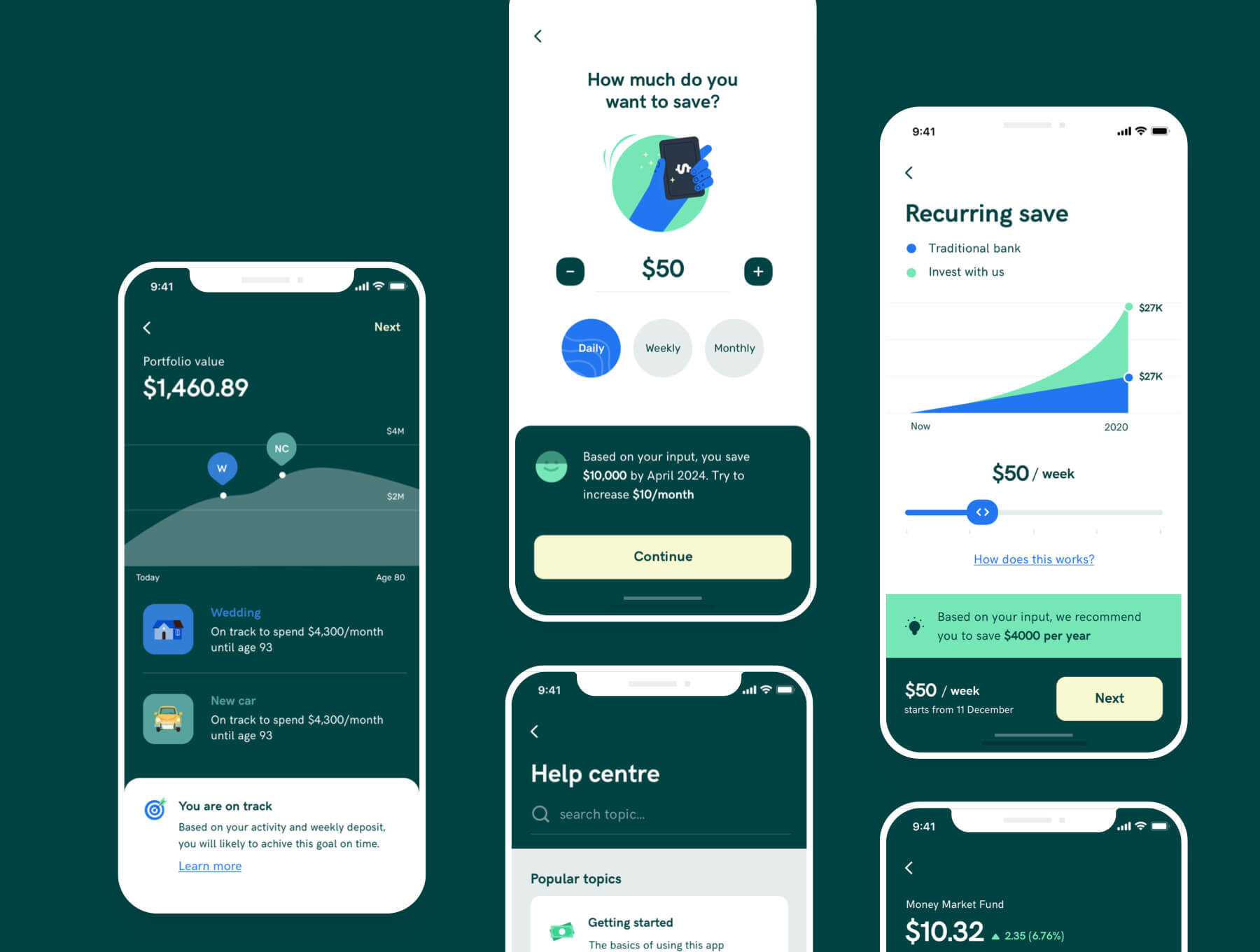 金融APP小程序 UI 设计模板套件 Figma, Sketch源文件素材下载插图4