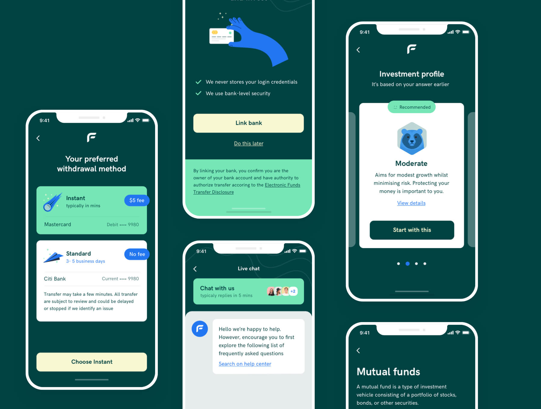 金融APP小程序 UI 设计模板套件 Figma, Sketch源文件素材下载插图5