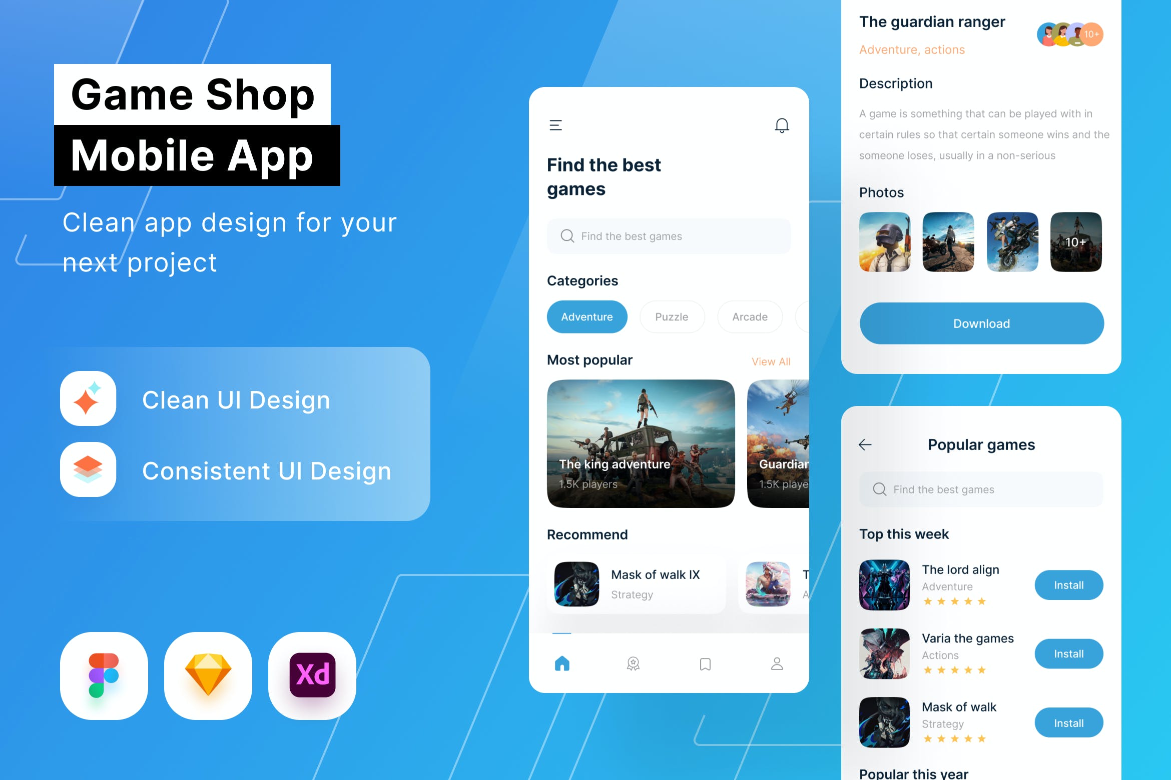 游戏商店移动APP小程序UI设计模板 Figma源文件素材下载插图