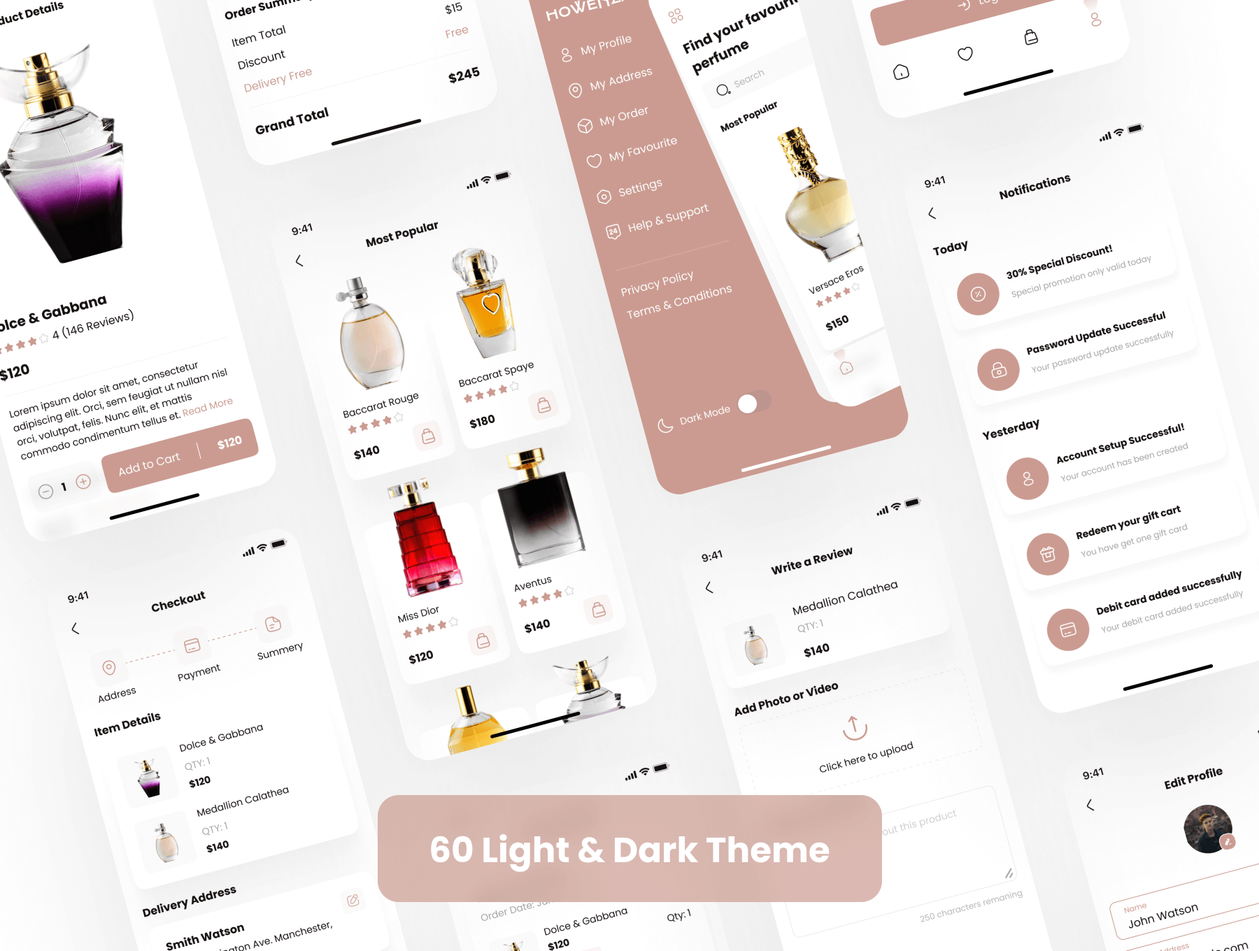 香水店移动小程序 UI 设计模板 Figma源文件插图4