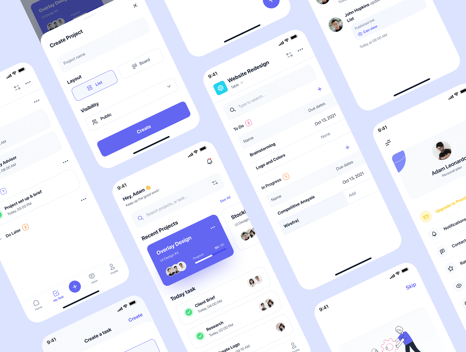 项目管理应用程序 UI 设计模板工具包 Figma源文件素材下载插图4