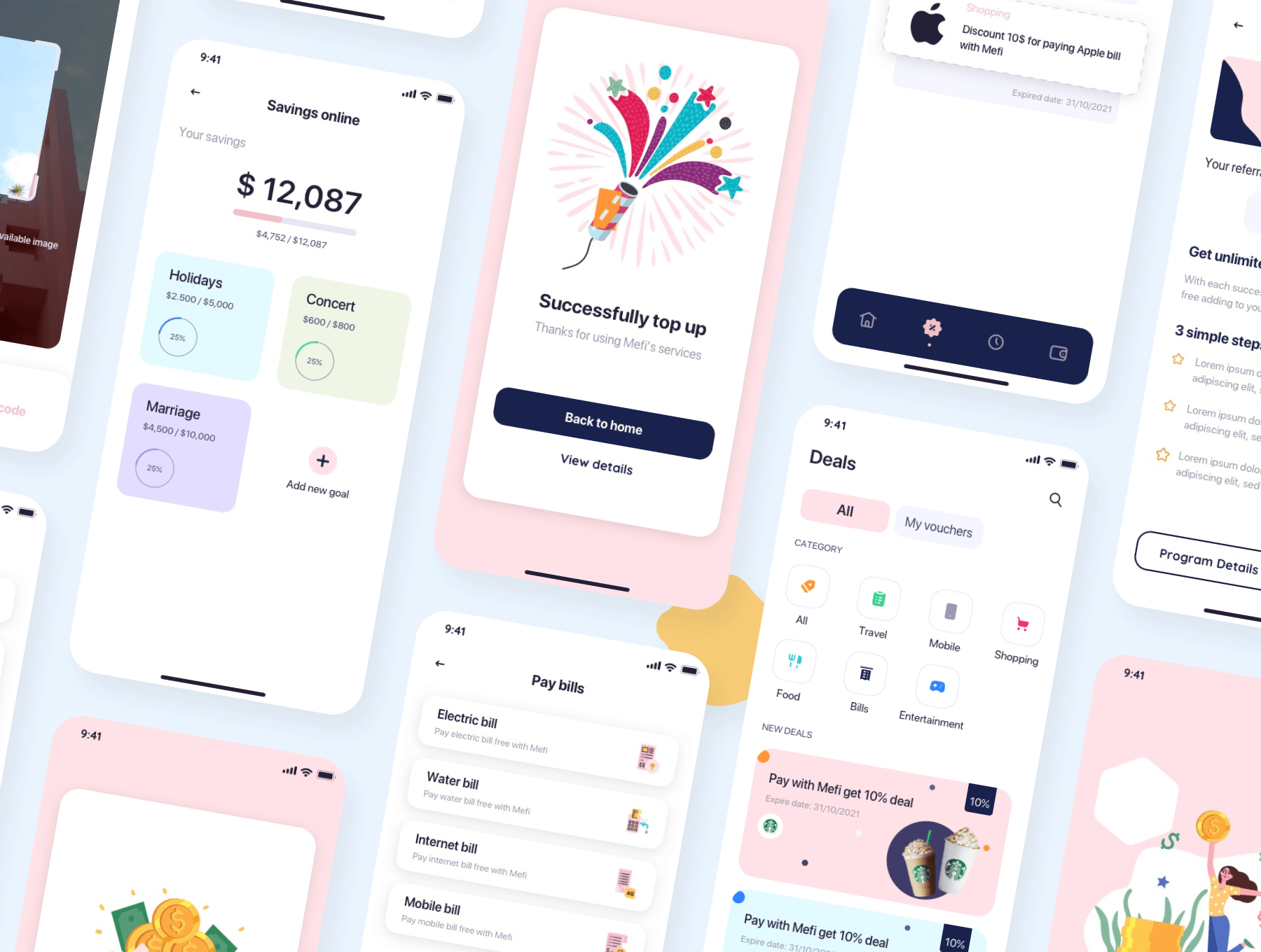 电子钱包APP小程序应用程序 UI 设计模板套件 Figma源文件素材下载插图6