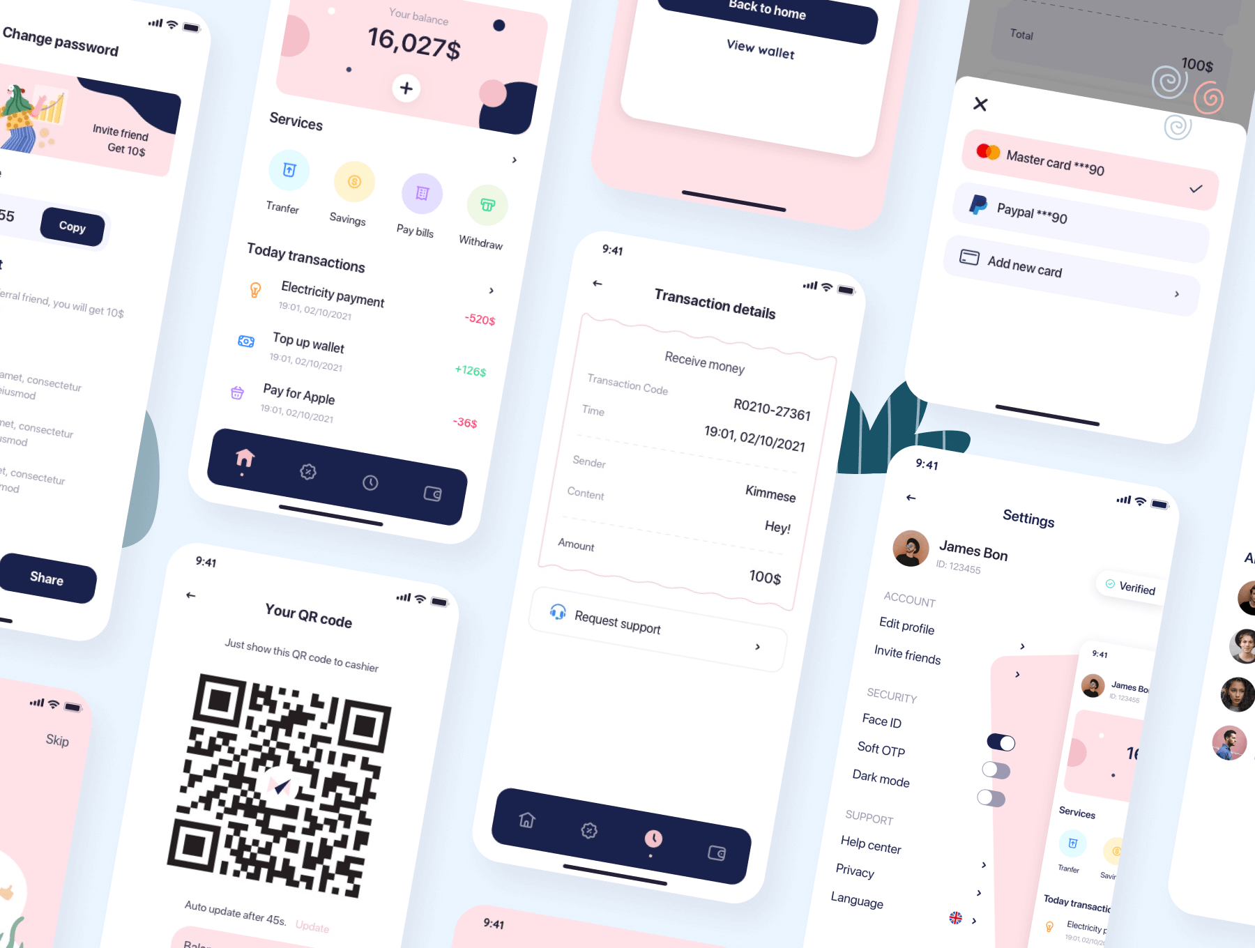 电子钱包APP小程序应用程序 UI 设计模板套件 Figma源文件素材下载插图7
