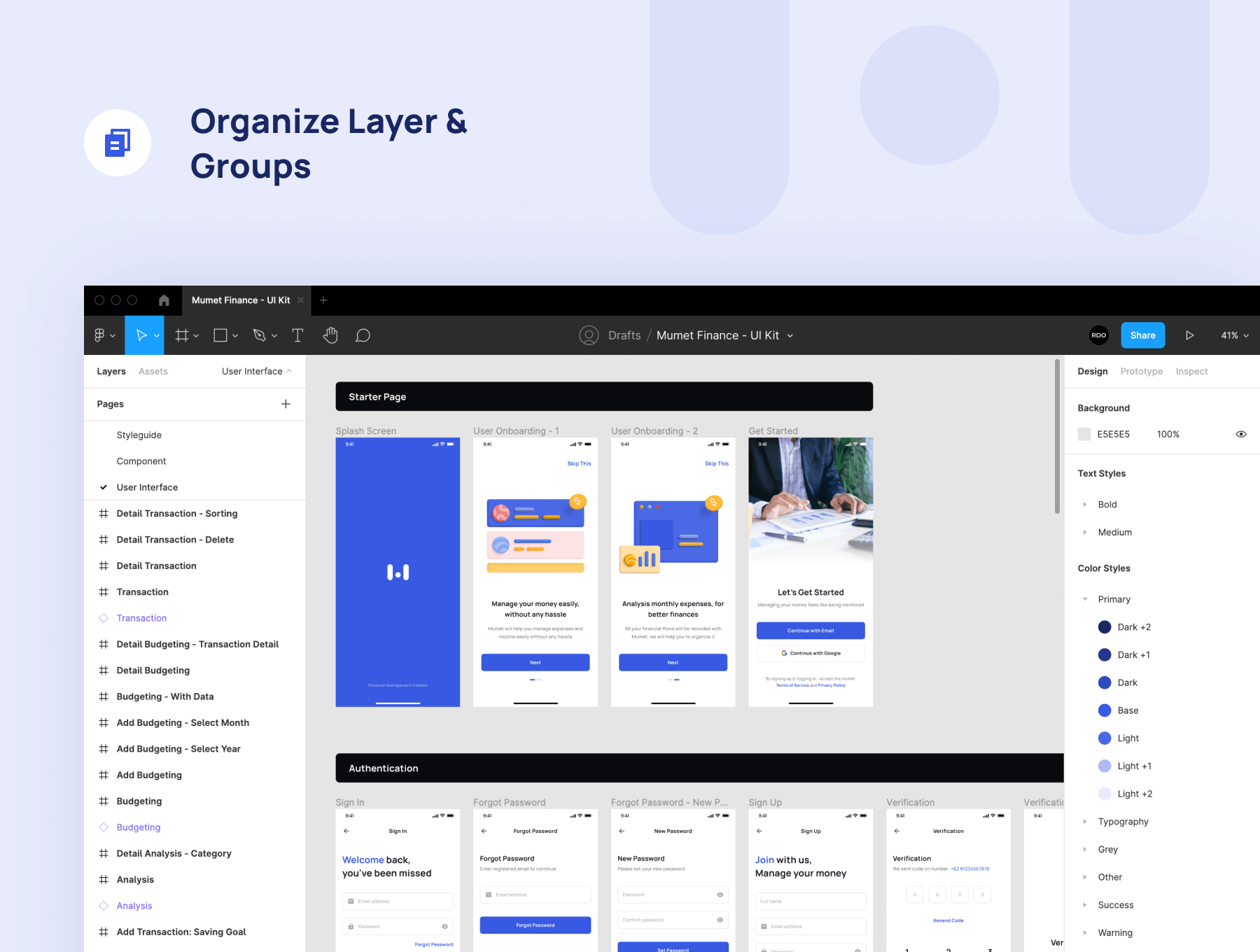 财务管理移动APP小程序UI用户界面工具包 Figma设计模板源文件下载插图2