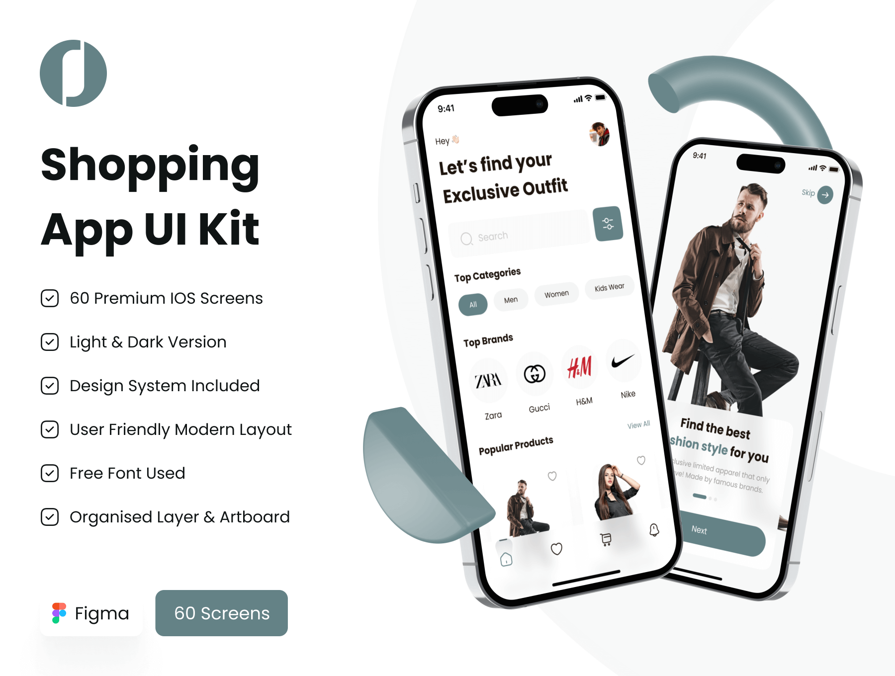 购物App小程序 UI 套件 Figma用户界面工具包插图