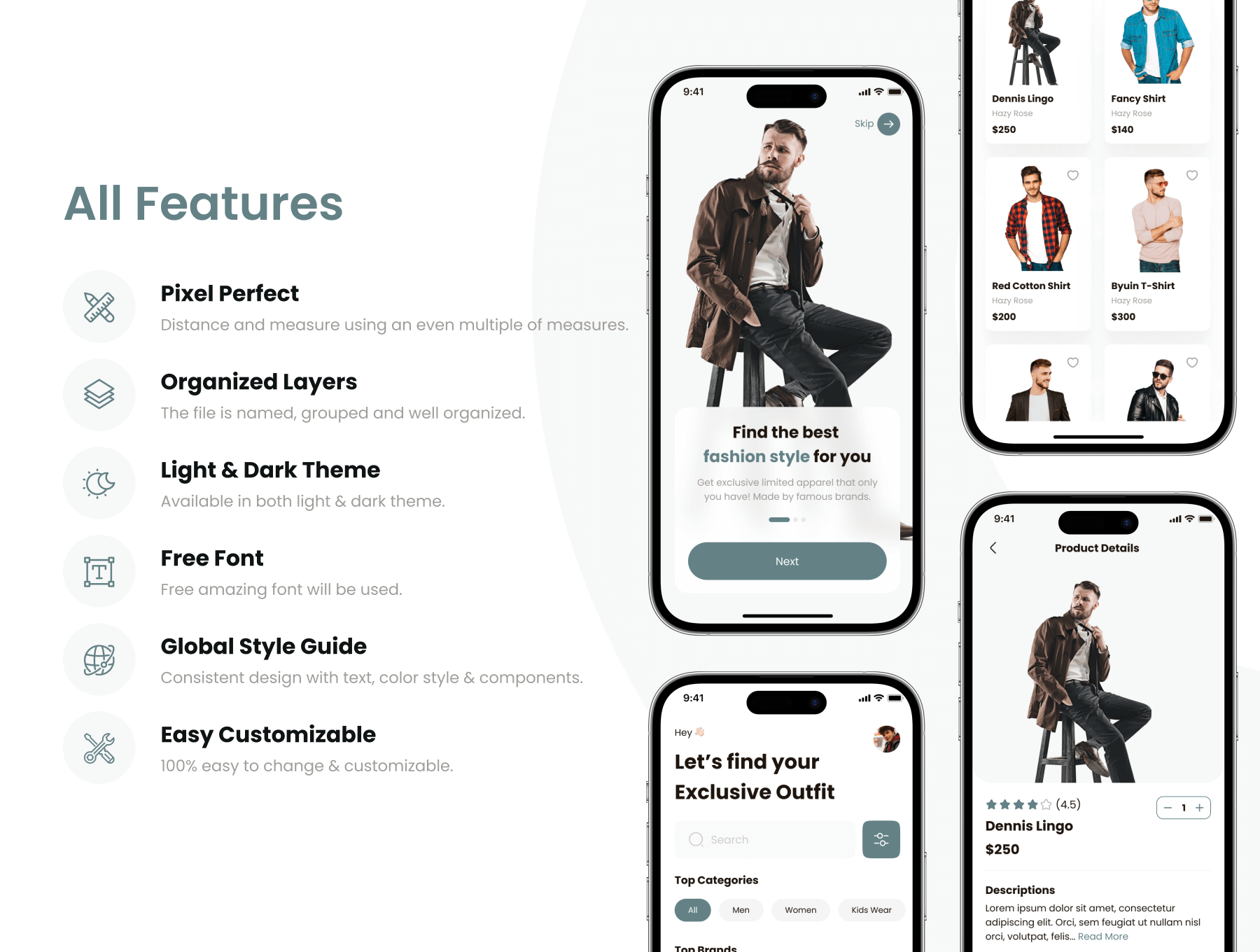 购物App小程序 UI 套件 Figma用户界面工具包插图1