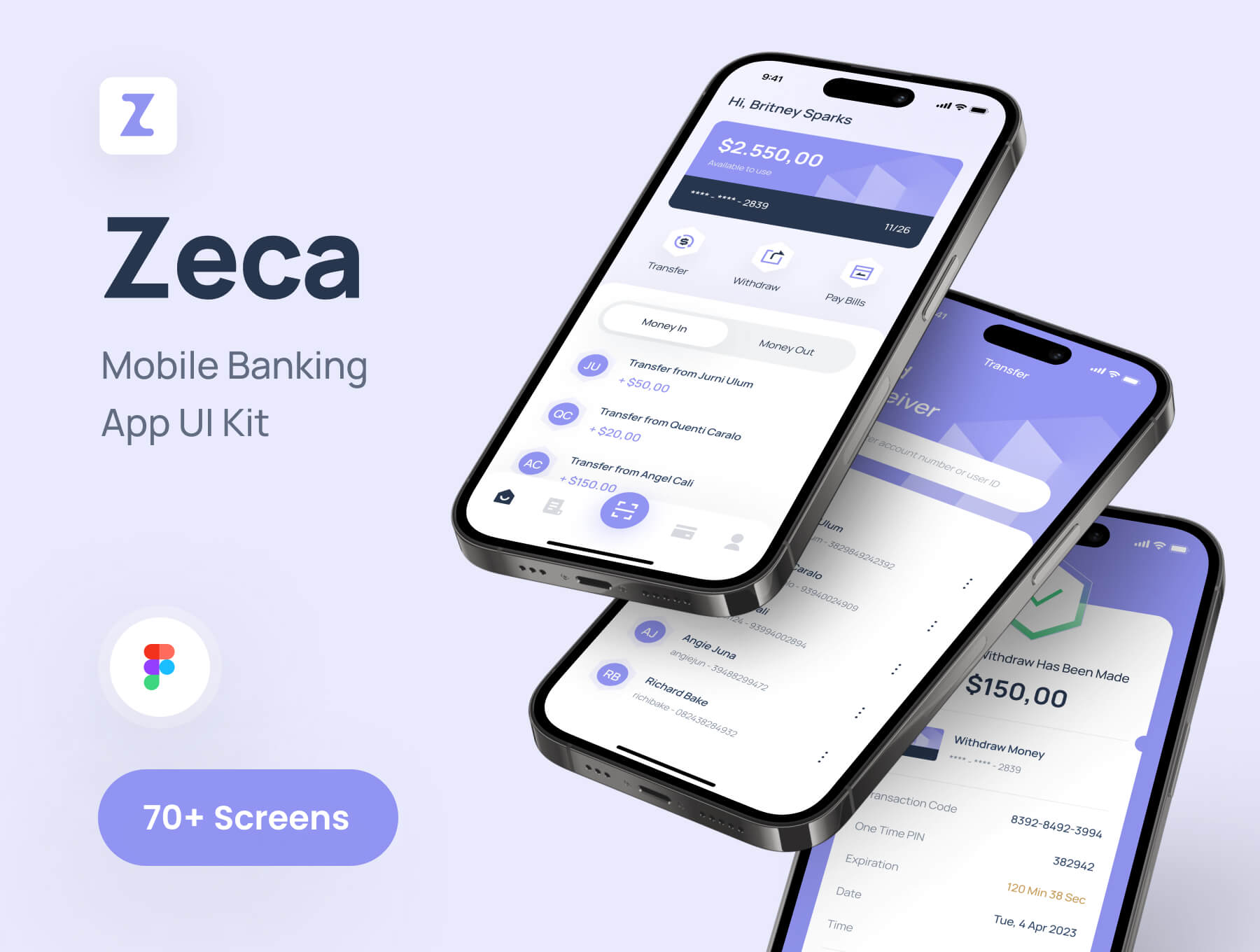 手机银行APP UI 套件 Figma素材模板插图