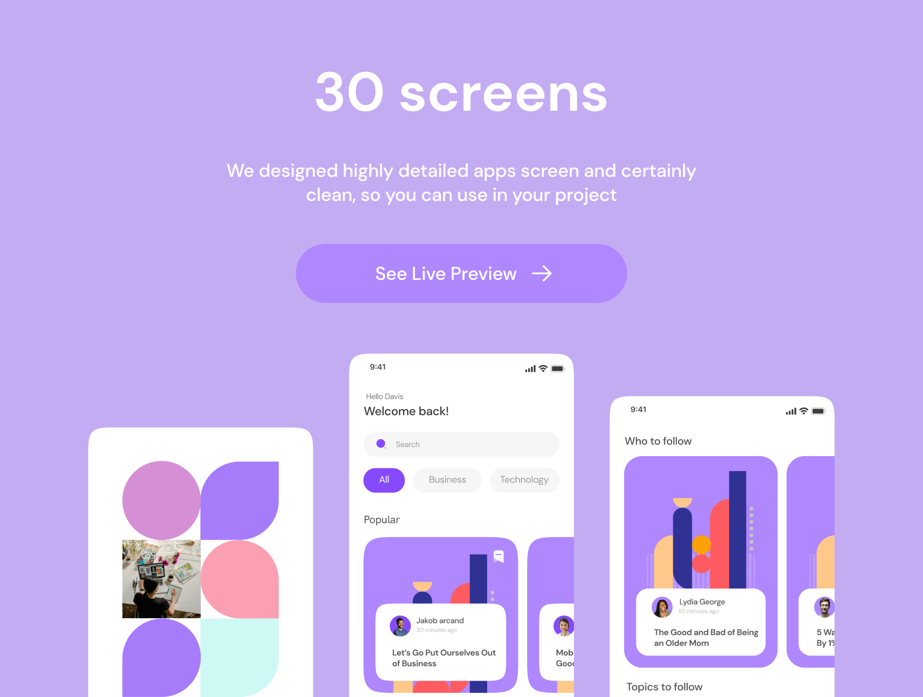 编写博客移动APP应用程序 UI 设计模板工具包 Figma源文件素材下载插图1