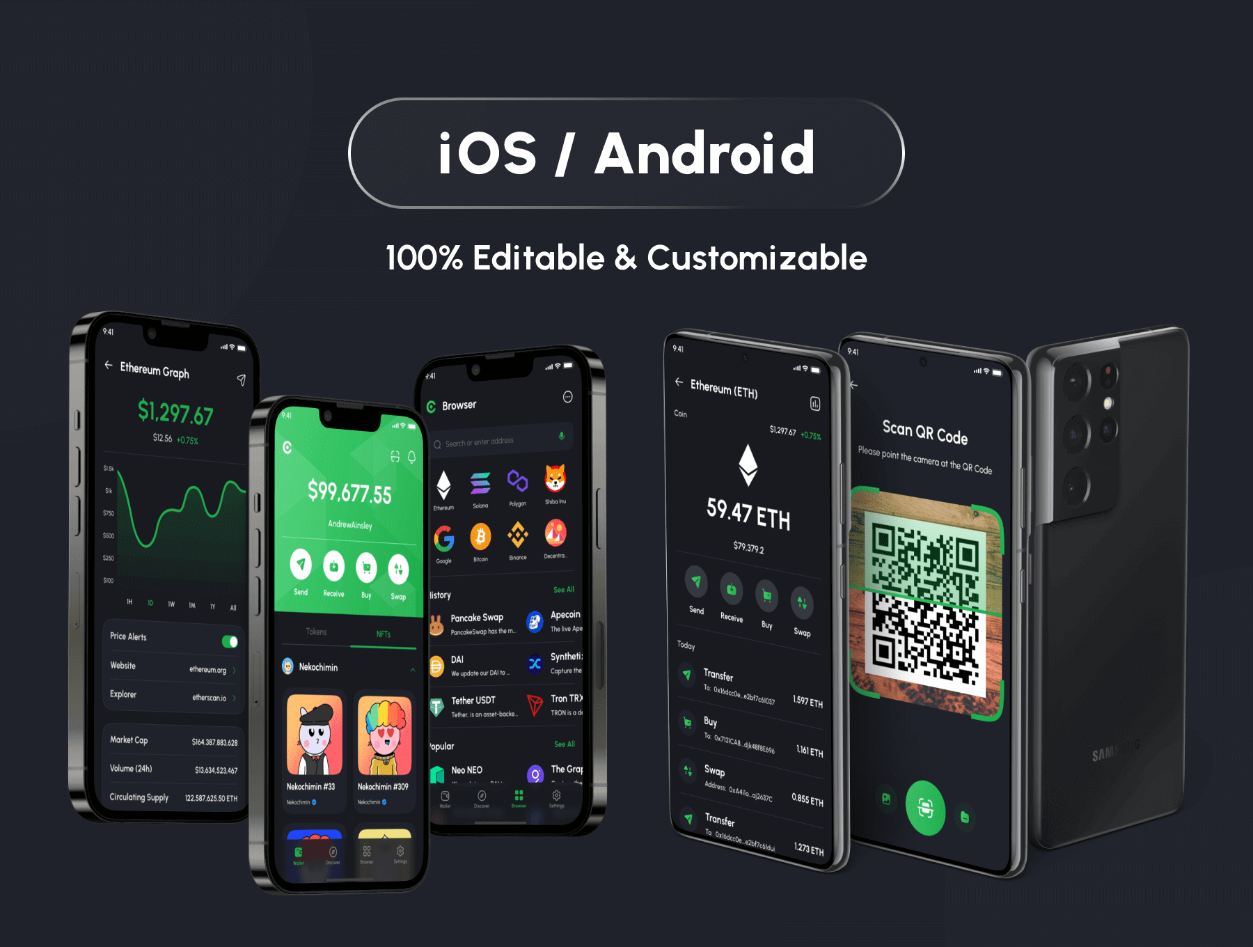 加密钱包移动APP小程序应用 UI 用户界面设计模板套件 Figma源文件素材下载插图3