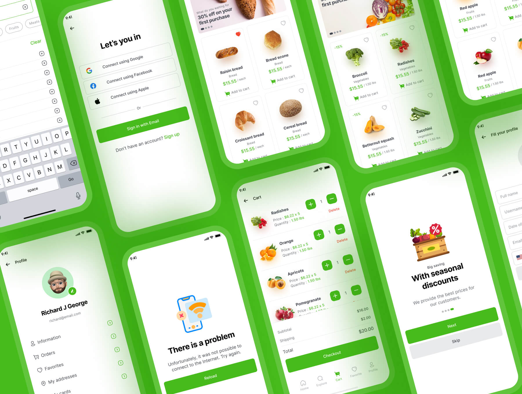 70+杂货APP小程序应用iOS Ui Kit Figma用户界面设计模板工具包 源文件素材下载插图2