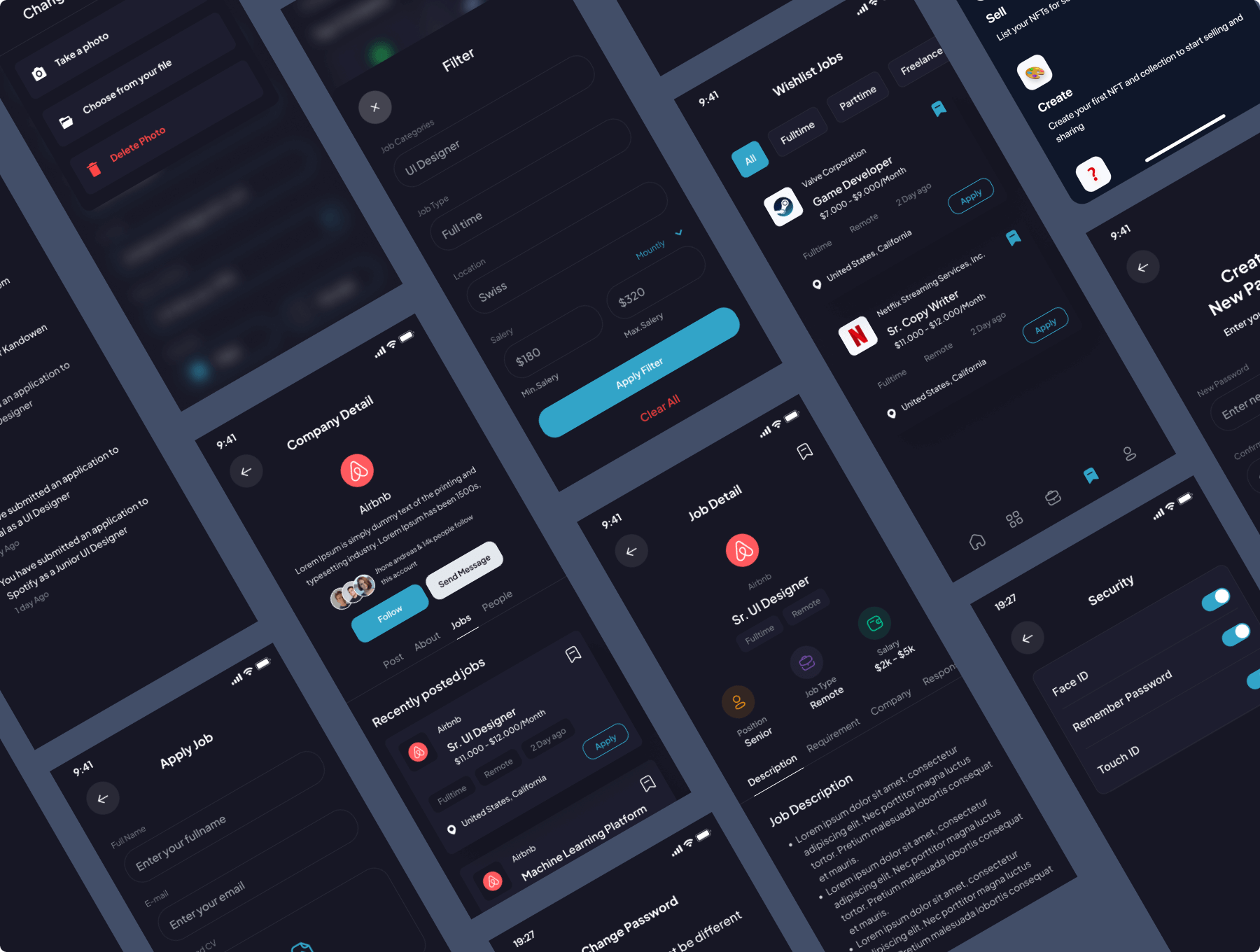 求职者APP小程序应用 UI 用户界面设计模板套件 Figma源文件素材下载插图5