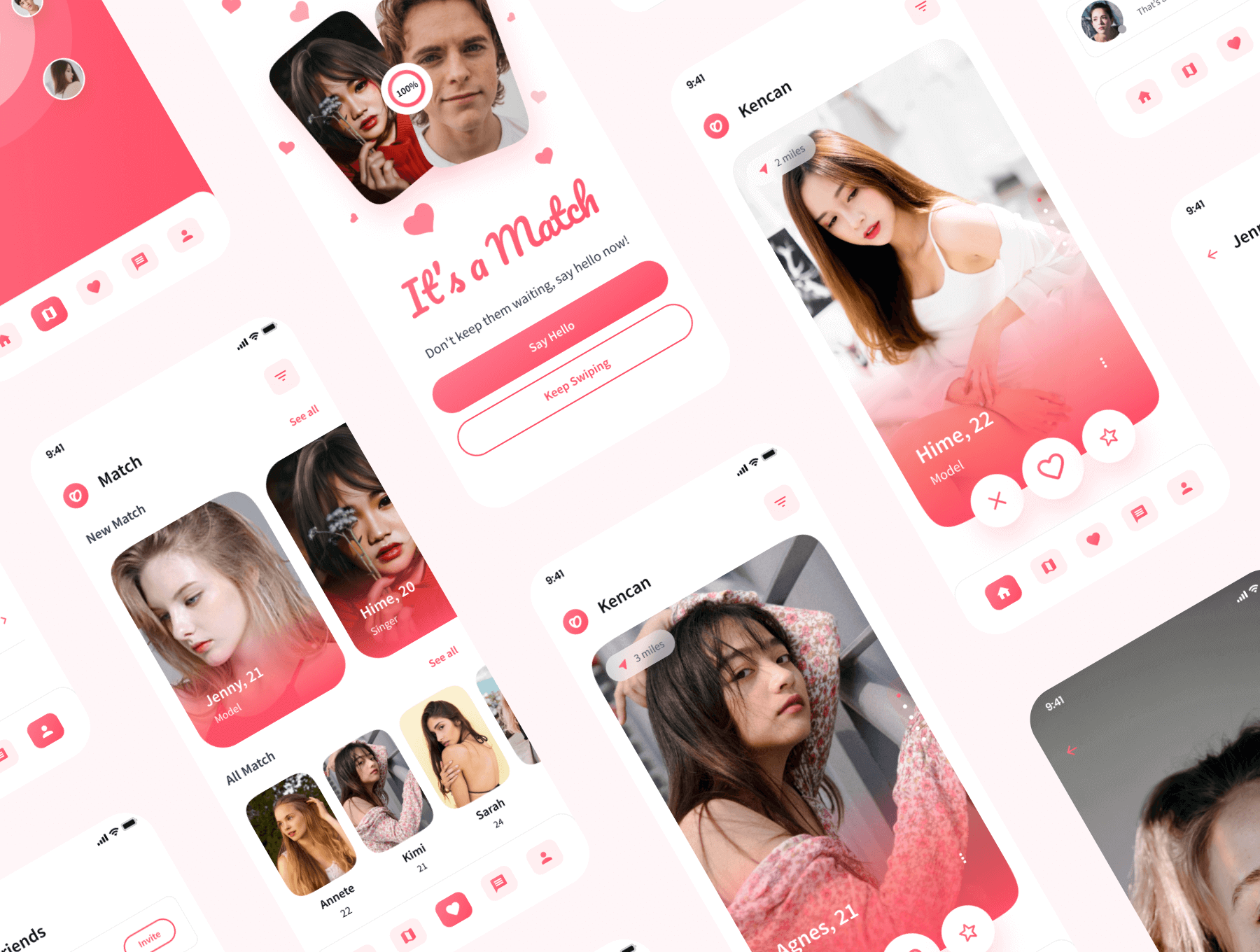 约会、社交媒体、聊天、会议等移动APP小程序应用 UI 用户界面设计模板套件 Figma 源文件素材下载插图1