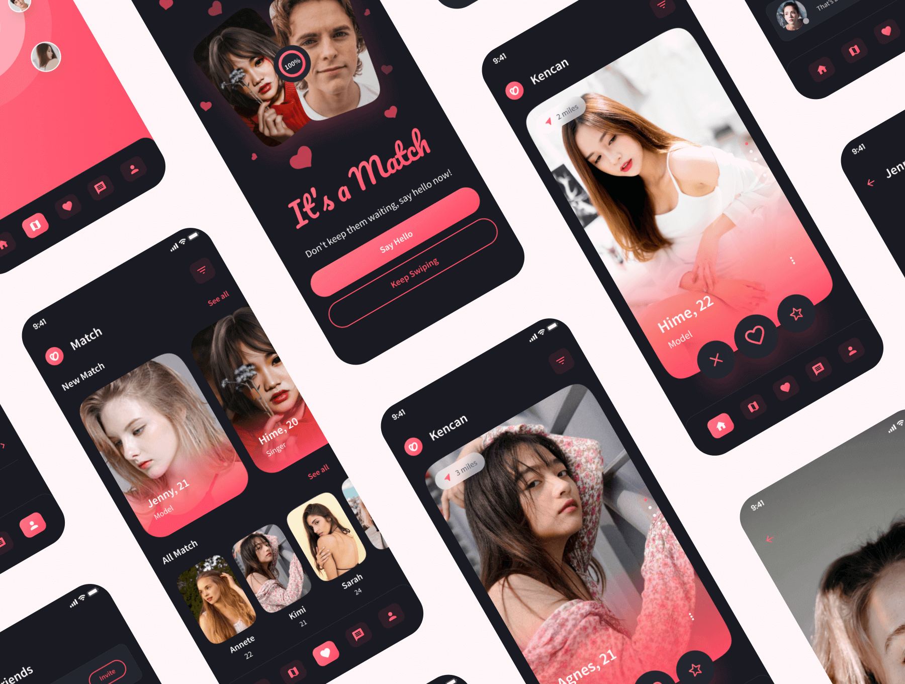 约会、社交媒体、聊天、会议等移动APP小程序应用 UI 用户界面设计模板套件 Figma 源文件素材下载插图3