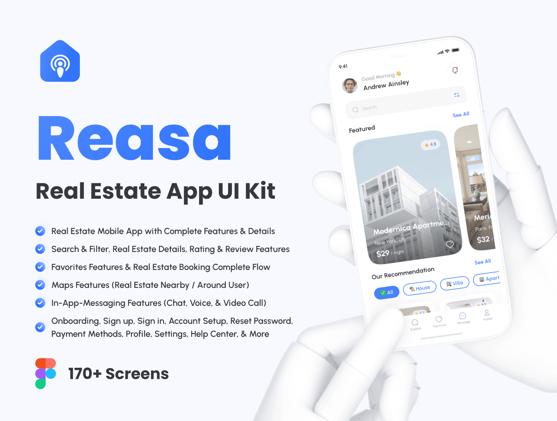 170+房地产APP小程序应用 UI 用户界面设计模板套件 Figma源文件素材下载插图