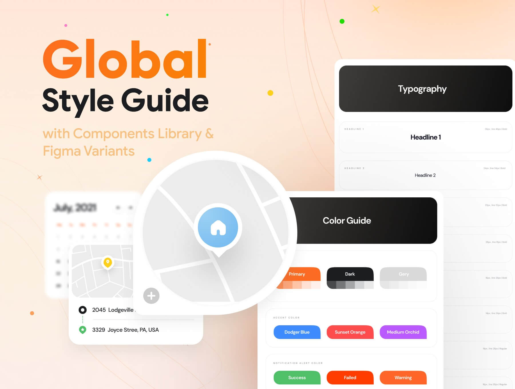 家庭服务APP小程序应用 UI 设计模板工具包 Figma源文件素材下载插图2