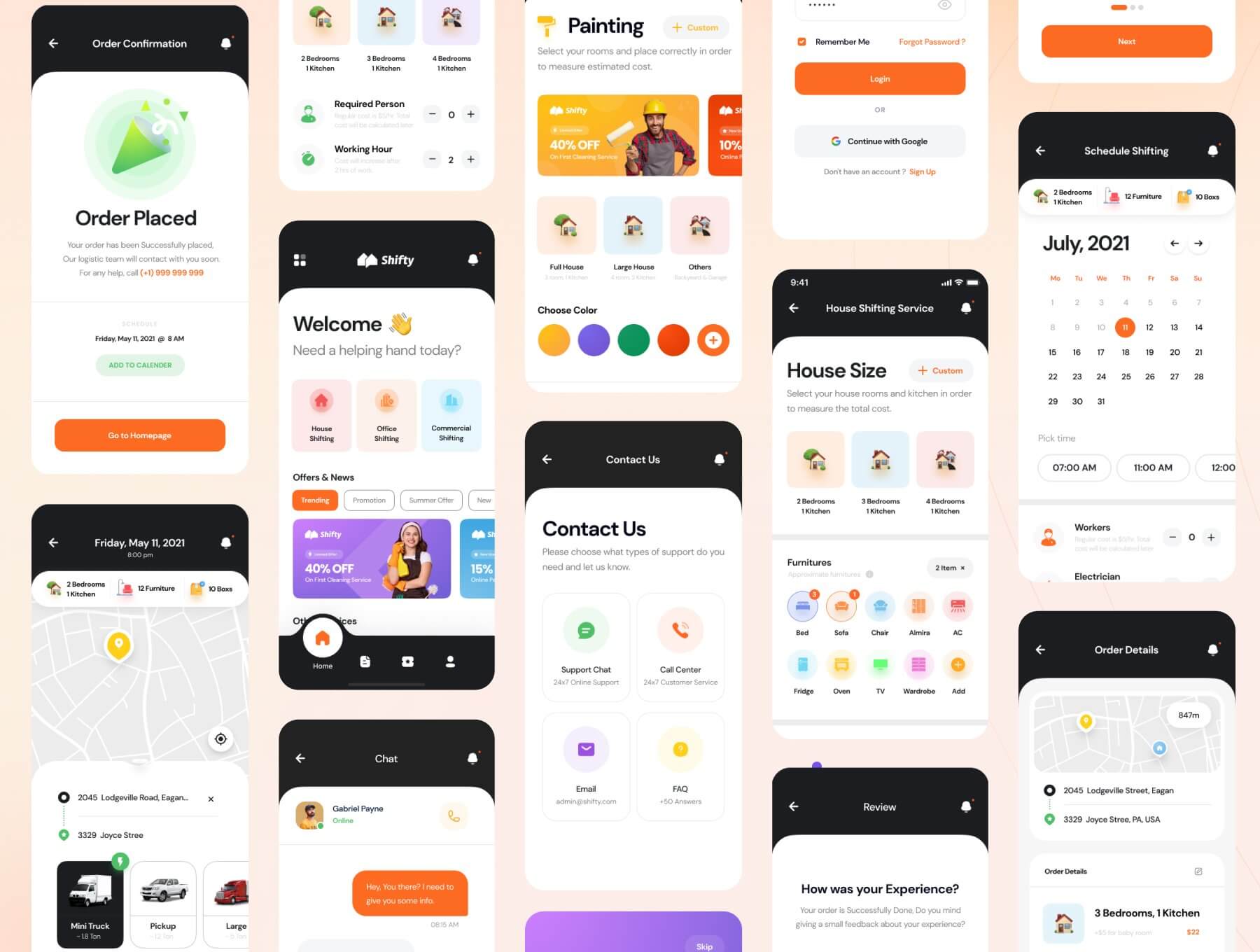 家庭服务APP小程序应用 UI 设计模板工具包 Figma源文件素材下载插图5