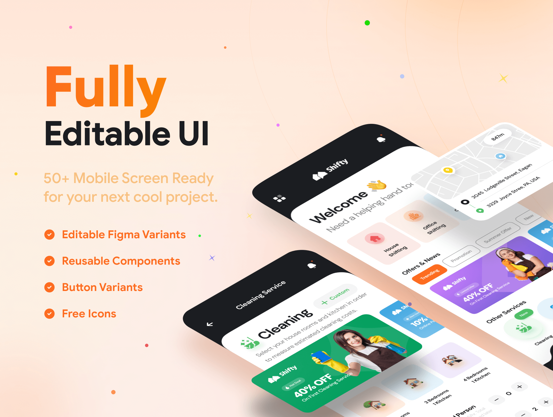 家庭服务APP小程序应用 UI 设计模板工具包 Figma源文件素材下载插图6