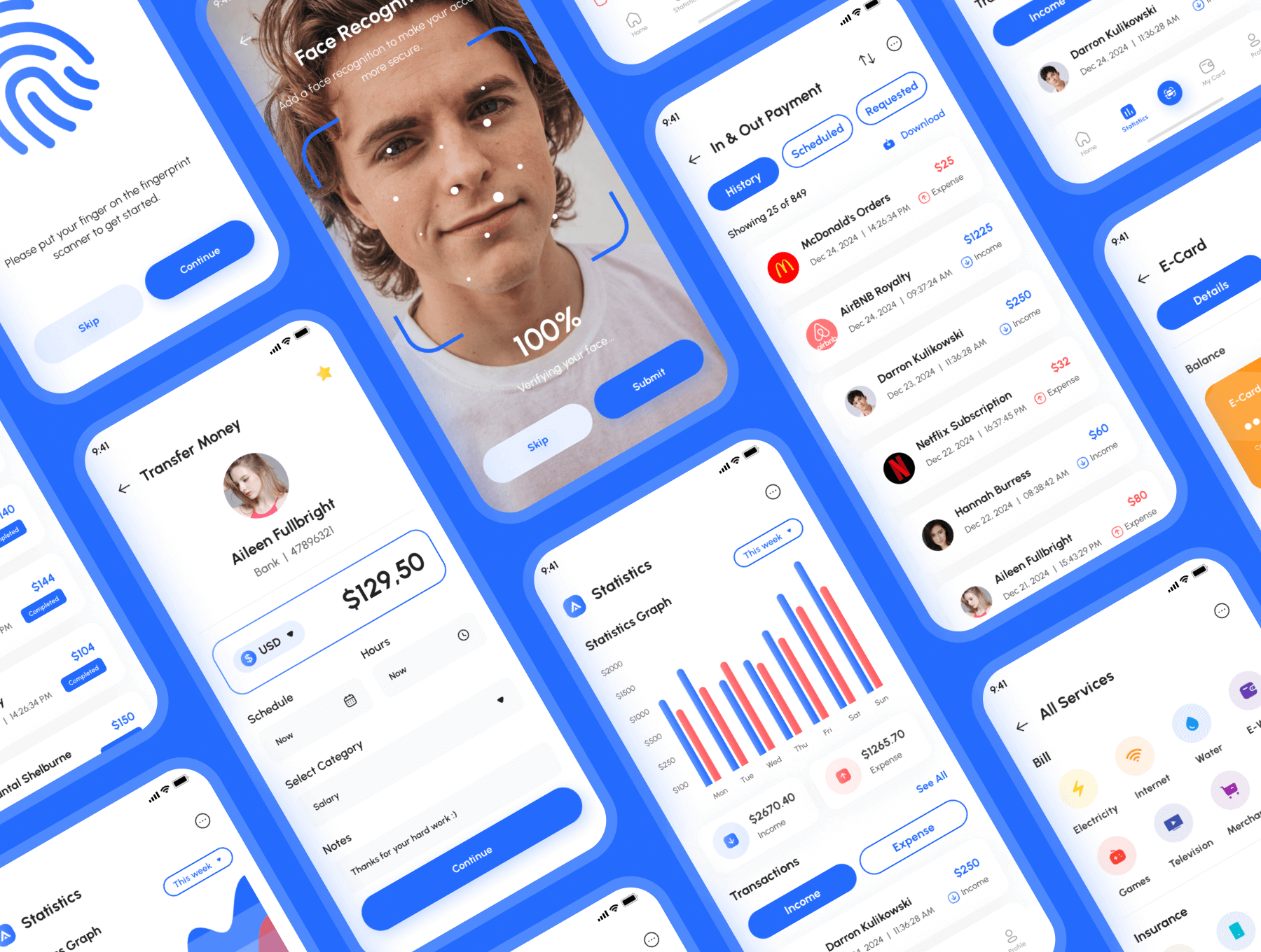 金融银行、电子钱包APP小程序应用 UI 用户界面设计模板 Figma 资源套件插图2