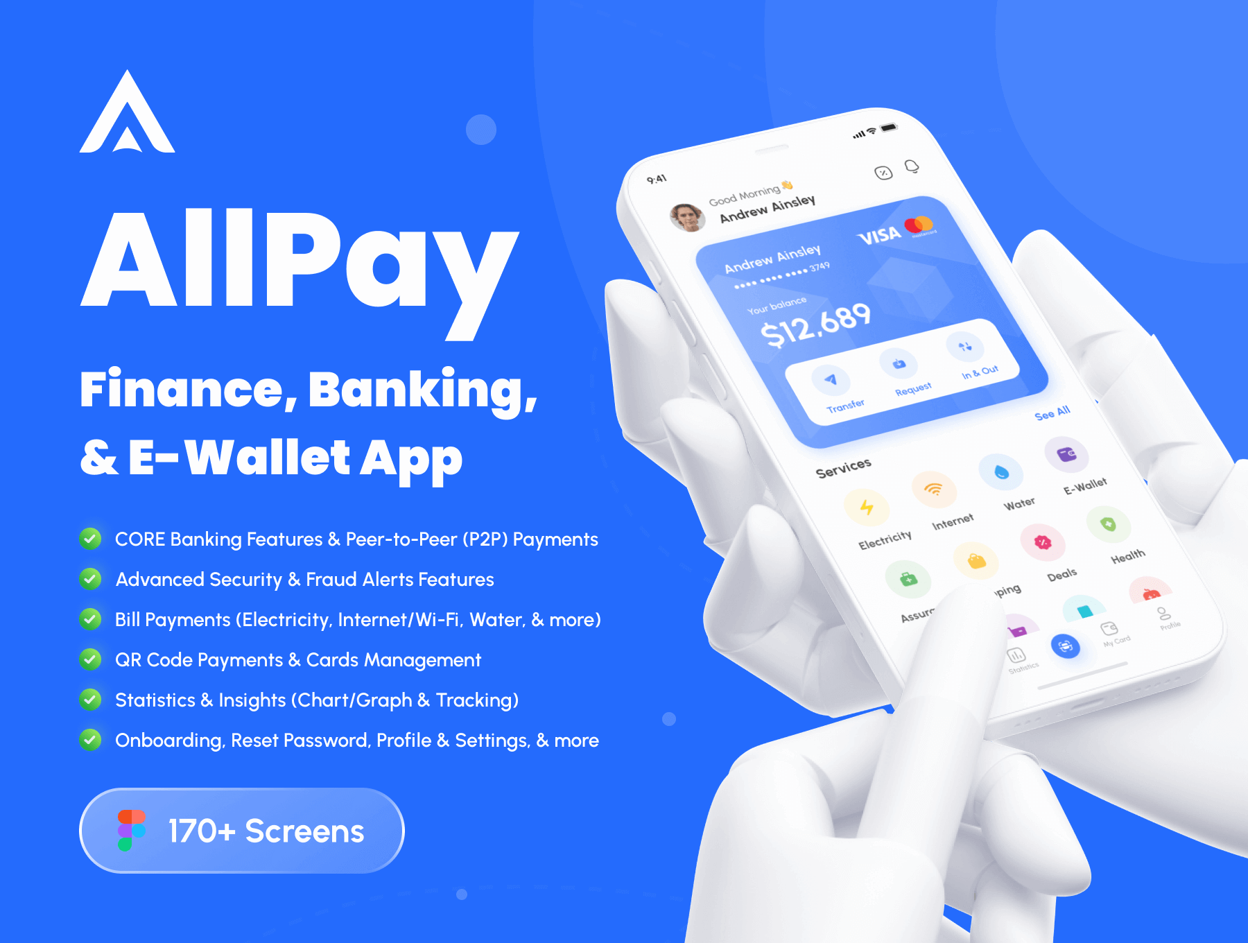 金融银行、电子钱包APP小程序应用 UI 用户界面设计模板 Figma 资源套件插图
