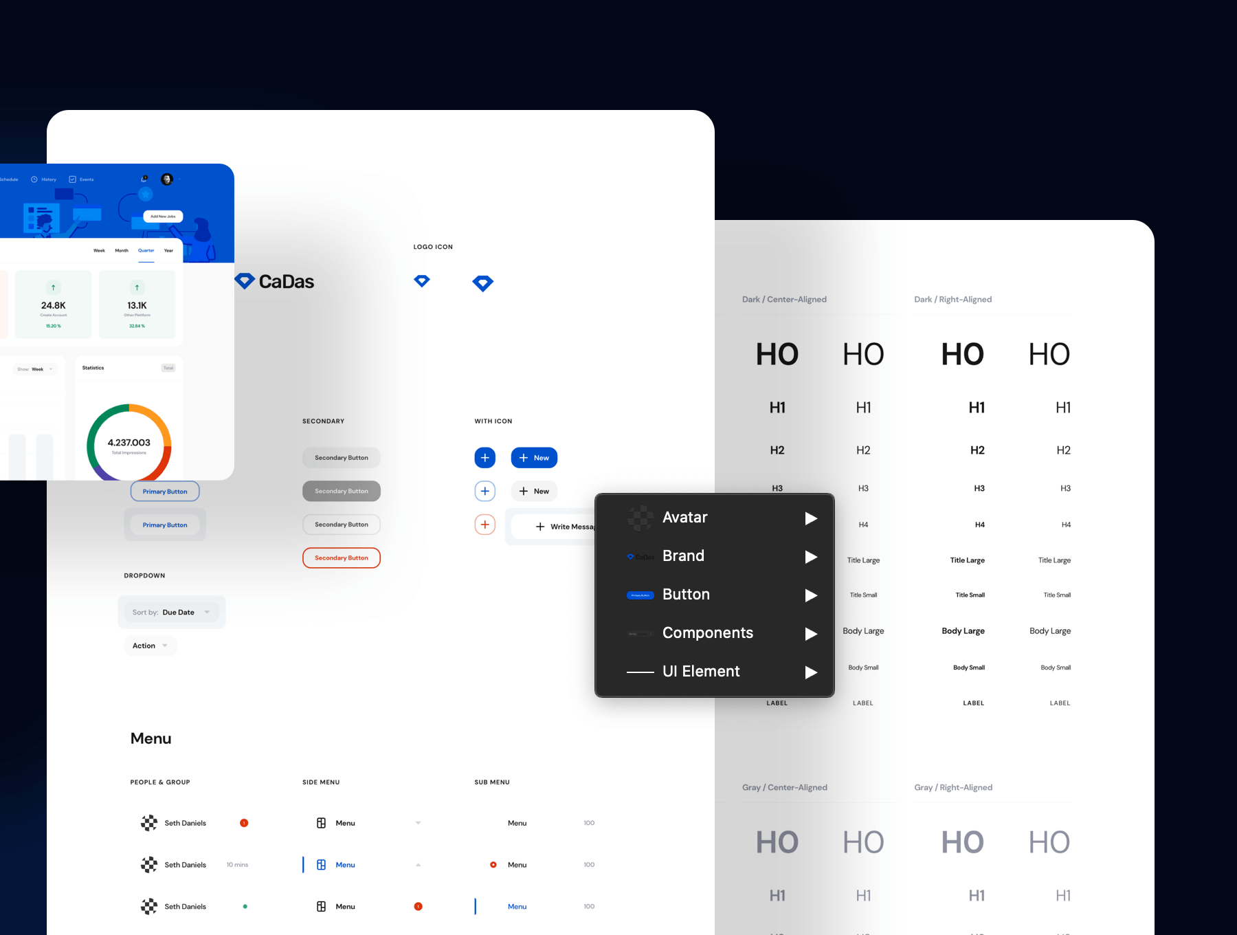 120+多用途B端后台 Dashboard仪表板 UI 用户界面设计模板套件 Sketch, Figma源文件素材下载插图5