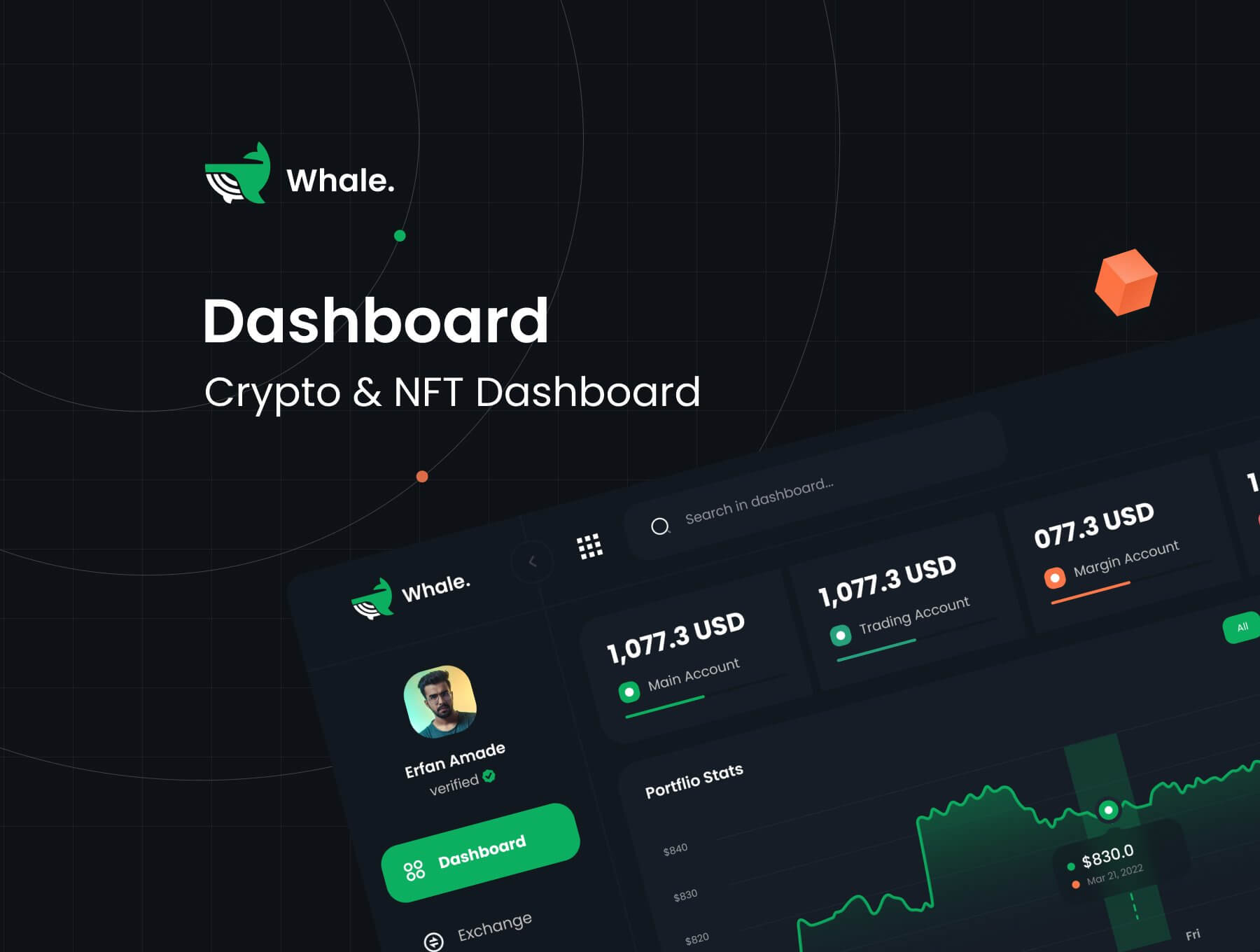 加密交易 NFT B端后台 Dashboard仪表板 UI 设计模板套件 Figma源文件素材免费下载插图