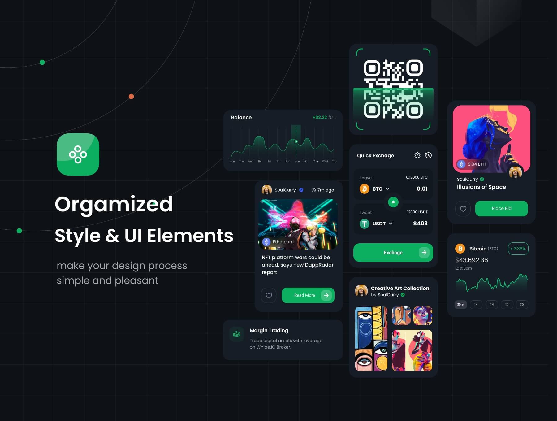 加密交易 NFT B端后台 Dashboard仪表板 UI 设计模板套件 Figma源文件素材免费下载插图4