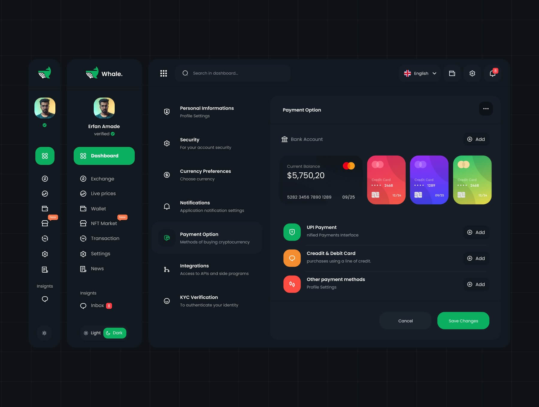 加密交易 NFT B端后台 Dashboard仪表板 UI 设计模板套件 Figma源文件素材免费下载插图5