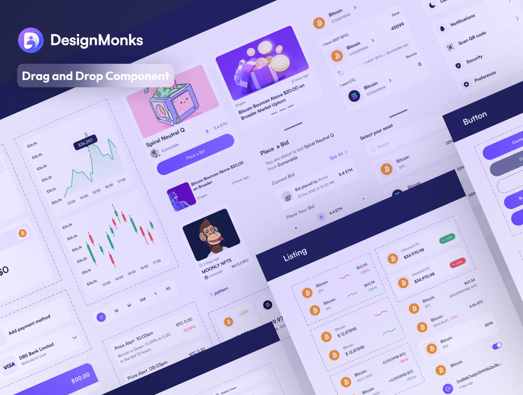 140+加密货币钱包交易移动端App小程序应用 UI 用户界面设计模板套件 Figma源文件素材下载插图5