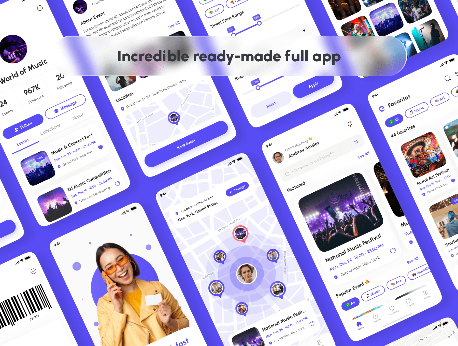 180+活动预订APP小程序应用 UI用户界面设计模板 Figma源文件套件素材下载插图1