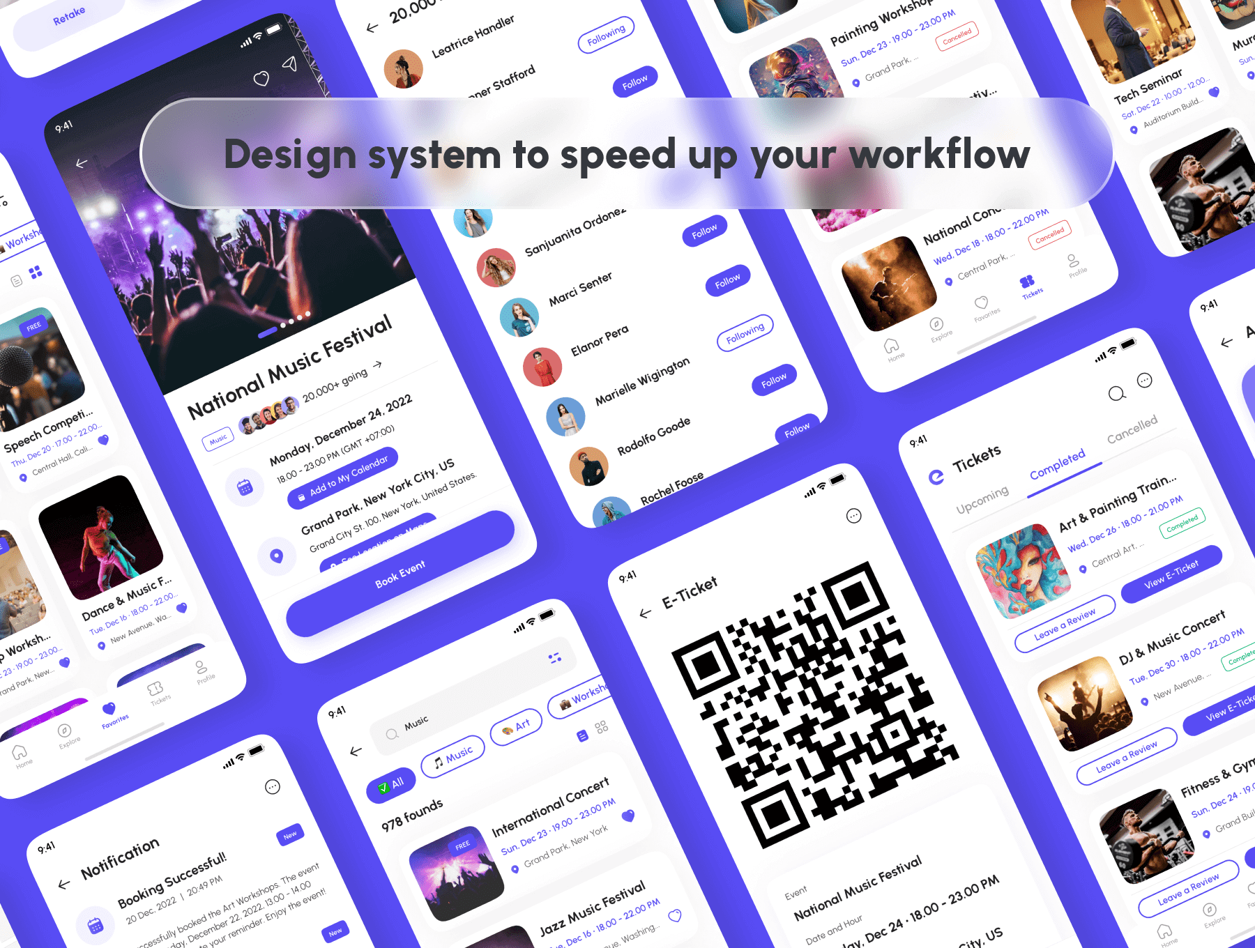 180+活动预订APP小程序应用 UI用户界面设计模板 Figma源文件套件素材下载插图2