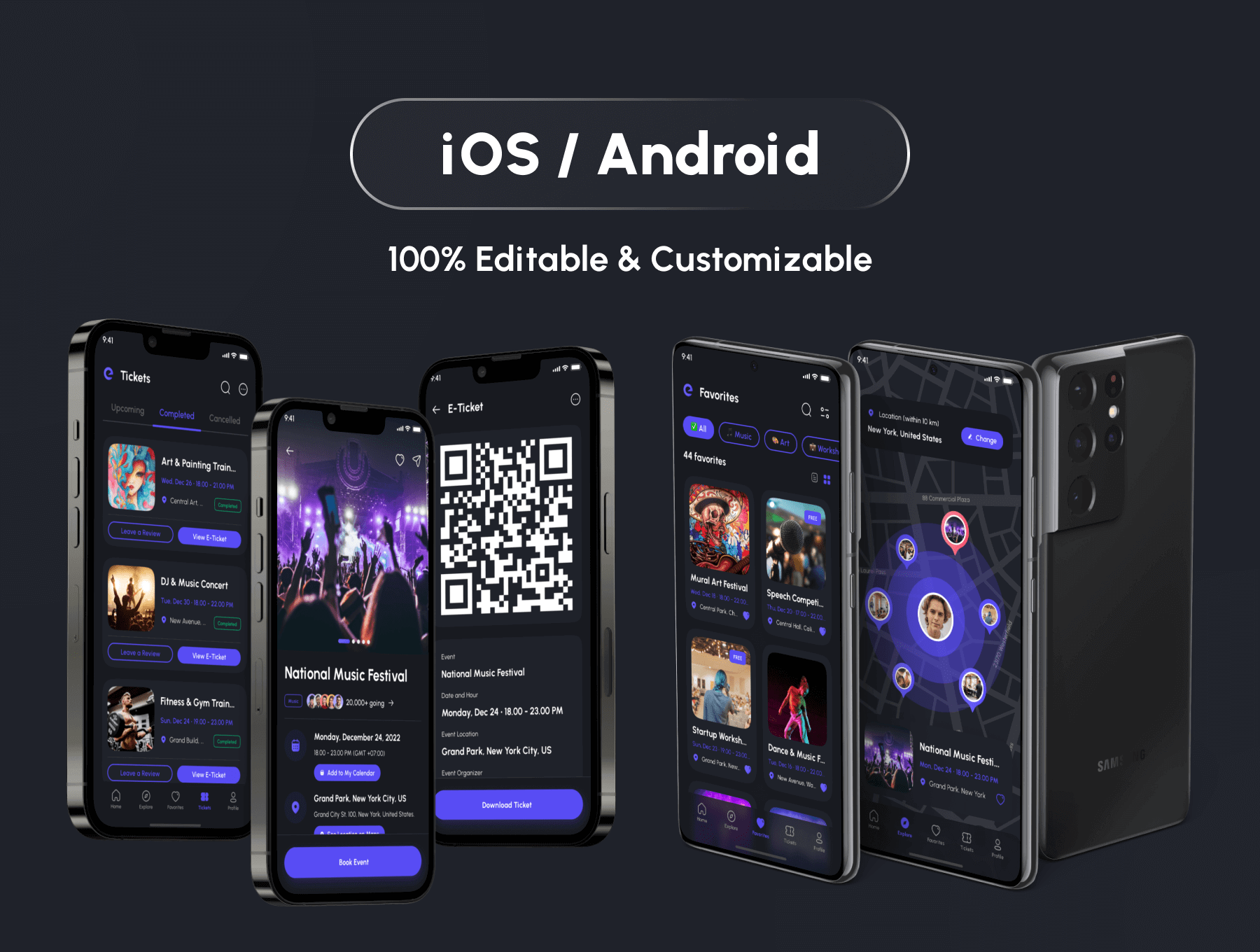 180+活动预订APP小程序应用 UI用户界面设计模板 Figma源文件套件素材下载插图4