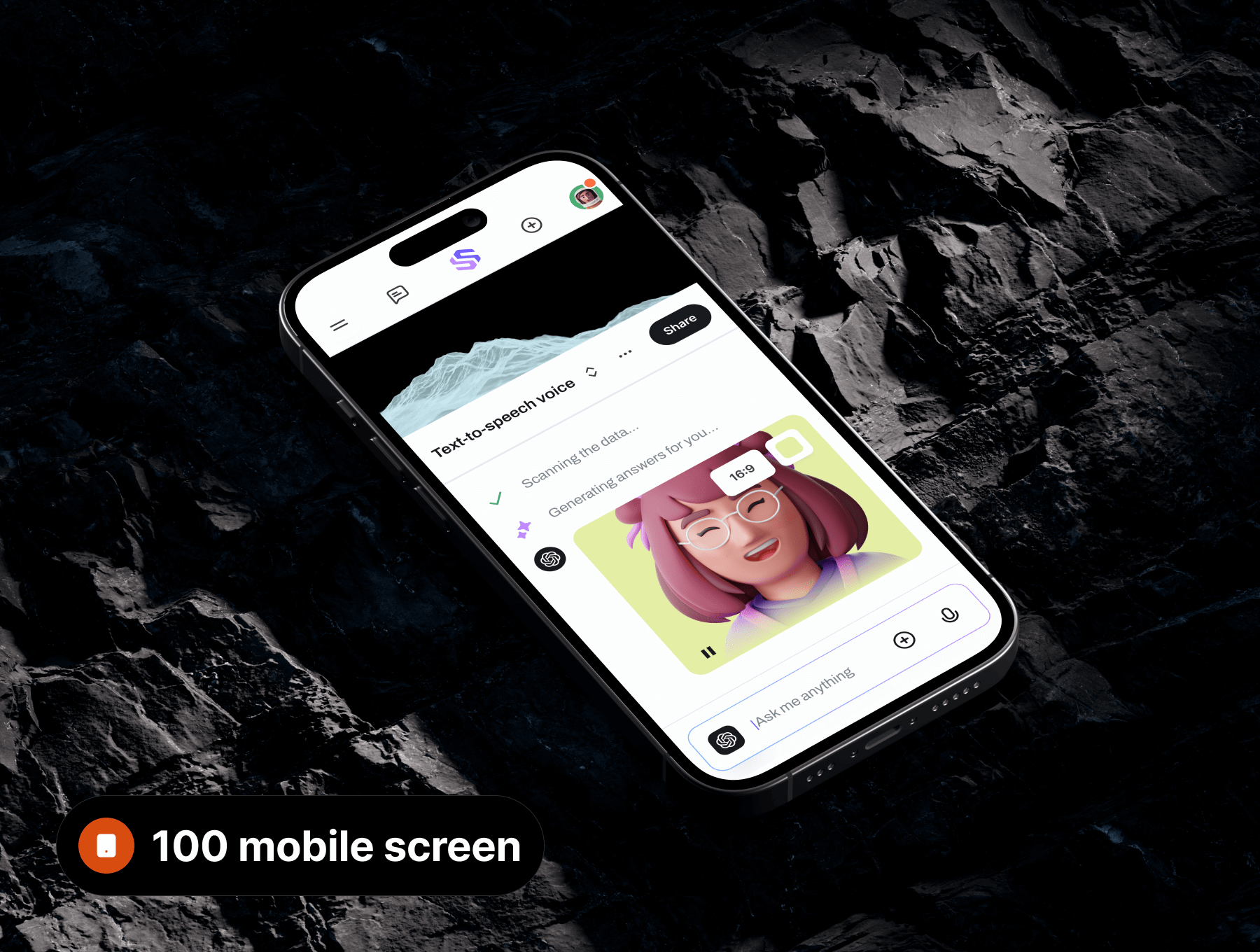 明暗 ChatGPT AI 人工智能聊天机器人 App web应用程序 ui套件 Figma源文件界面设计素材模板下载插图4
